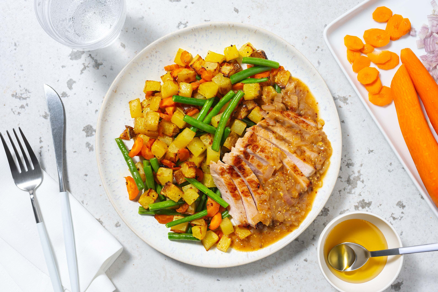 Smart Creamy Honey-Mustard Pork Recipe | HelloFresh