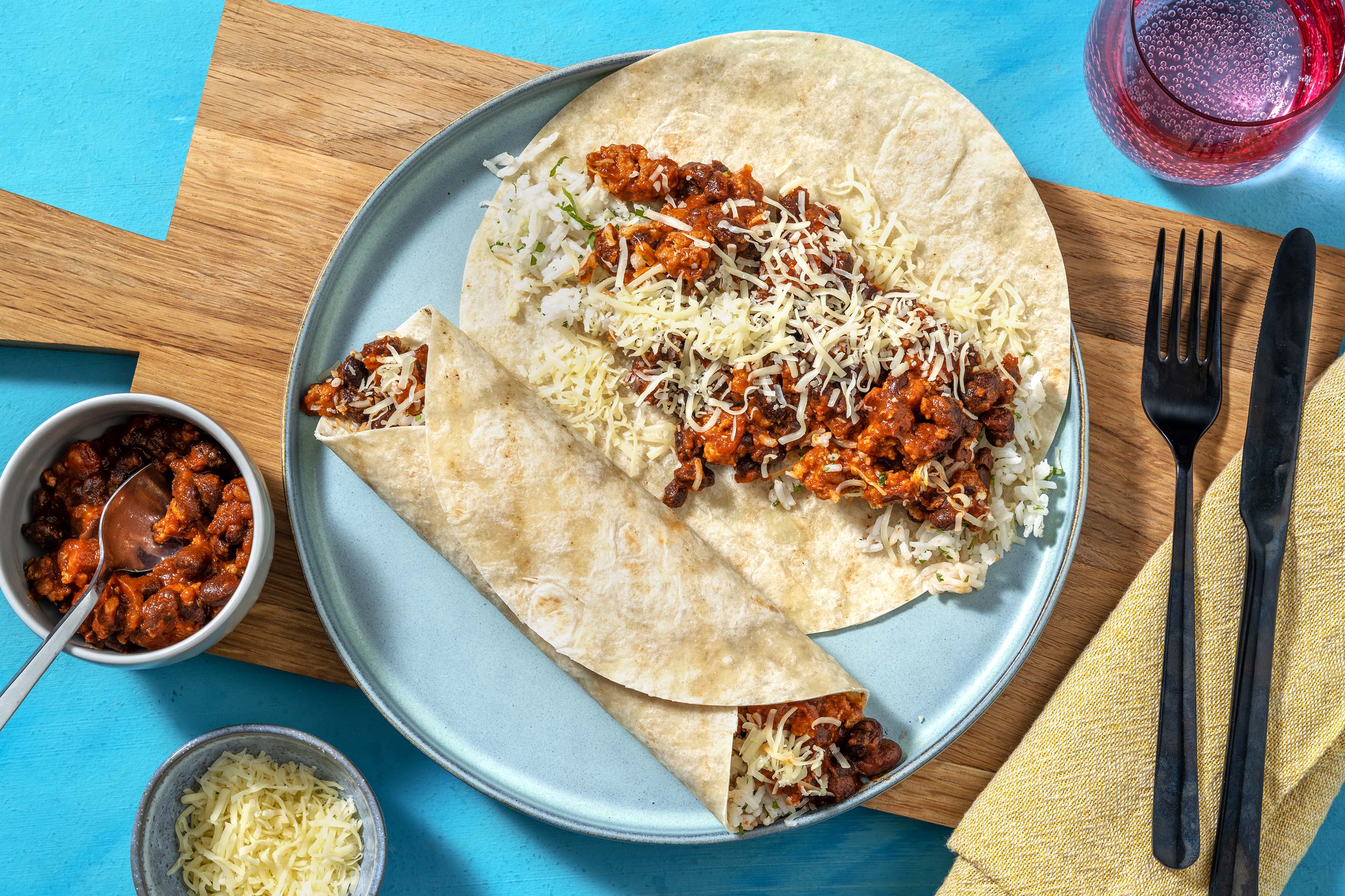 Pork, Black Bean and Cheese Burritos Recipe HelloFresh
