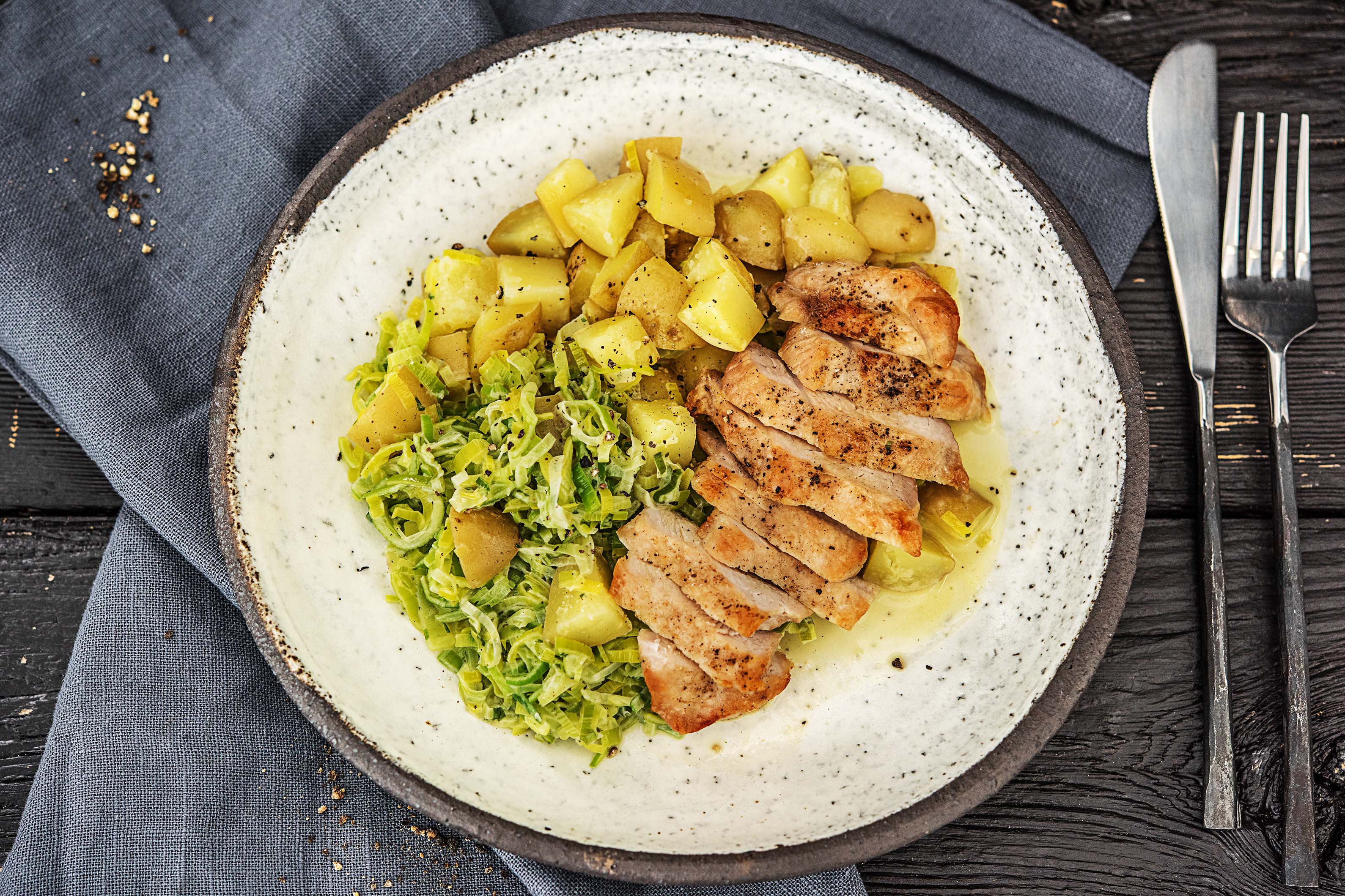 Pork with Creamy Tarragon Sauce Recipe HelloFresh