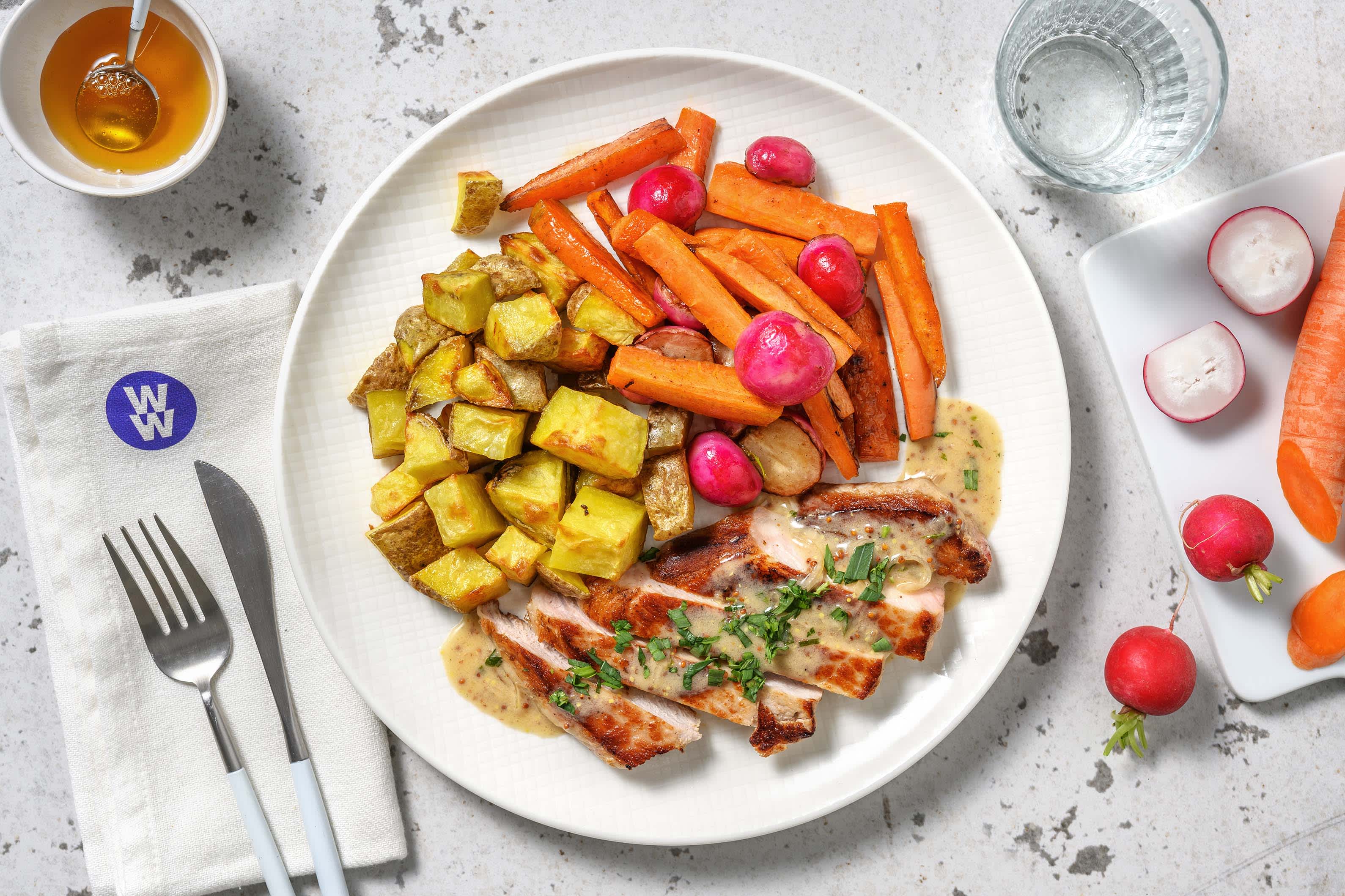 Pork Steak and Mustard Tarragon Sauce Recipe HelloFresh