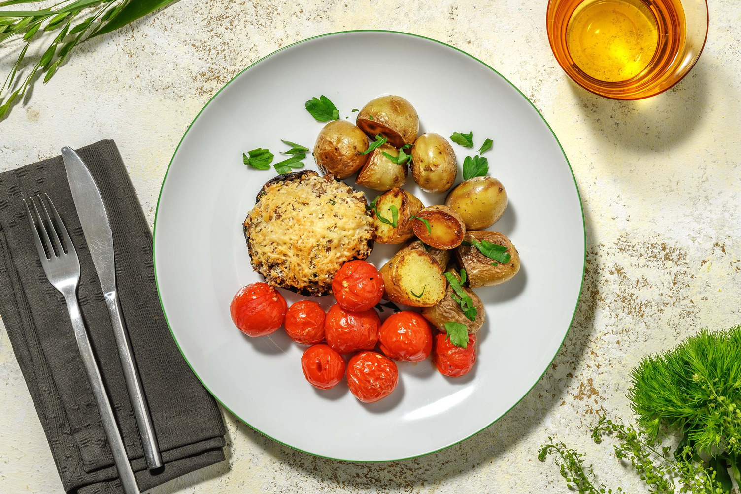 Gevulde portobello met gehakt Recept HelloFresh