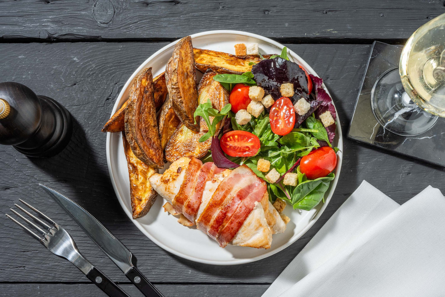 BaconWrapped Pesto and CheeseStuffed Chicken Recipe HelloFresh