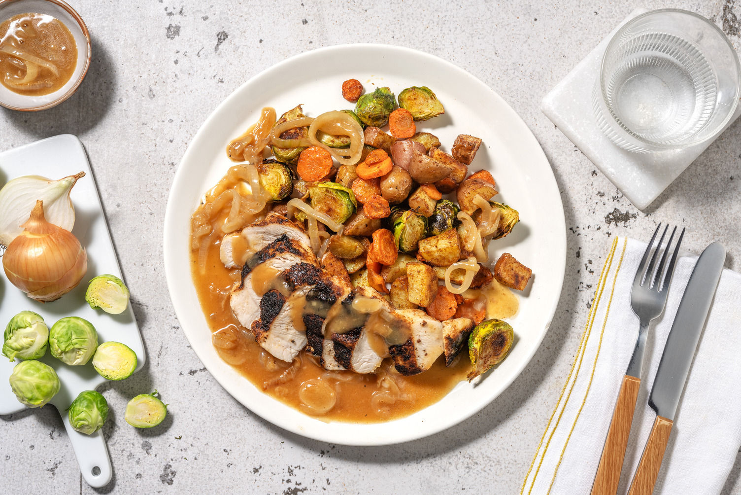 Carb Smart Chicken in Onion Gravy Recipe HelloFresh