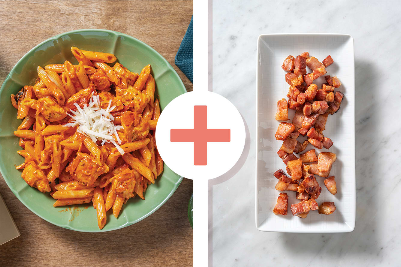 Creamy Tomato Chicken And Bacon Penne Recipe Hellofresh