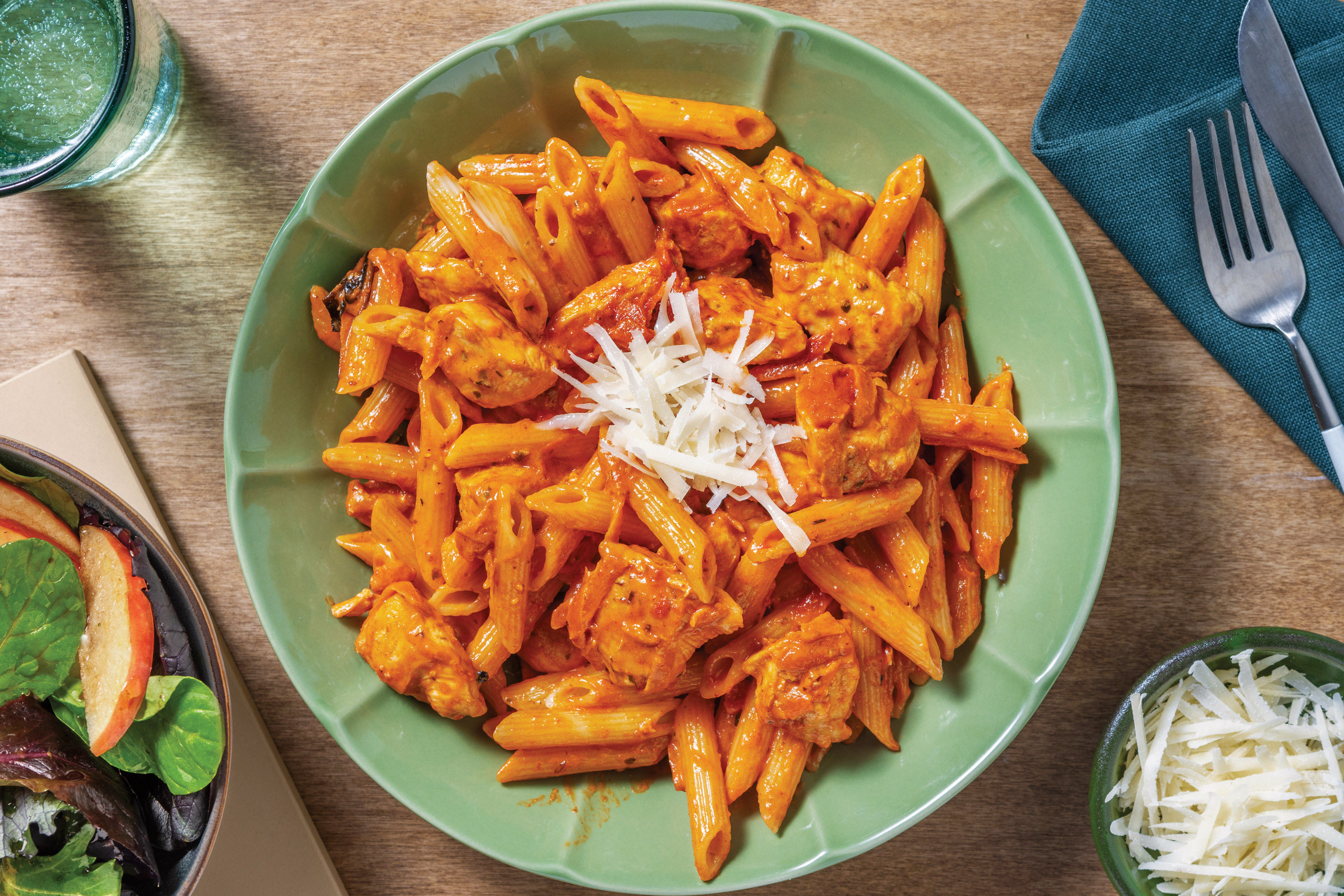 Quick Chicken & Pink Sauce Penne Recipe HelloFresh