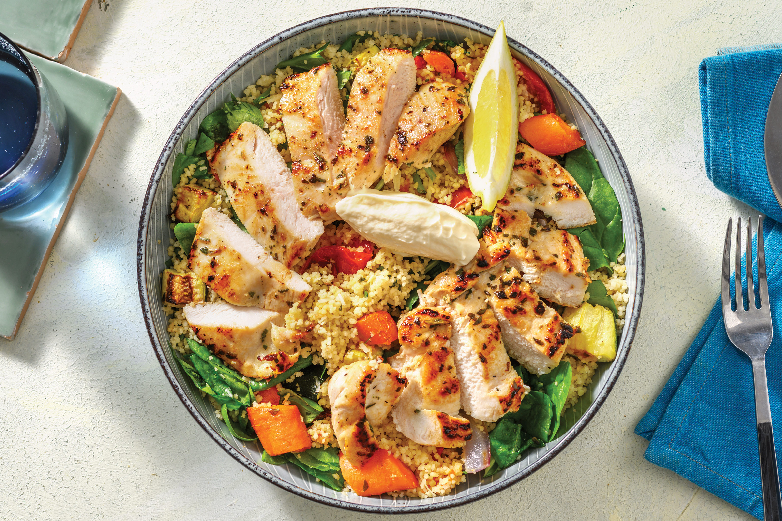 Quick Herby Chicken & Veggie Couscous Recipe HelloFresh