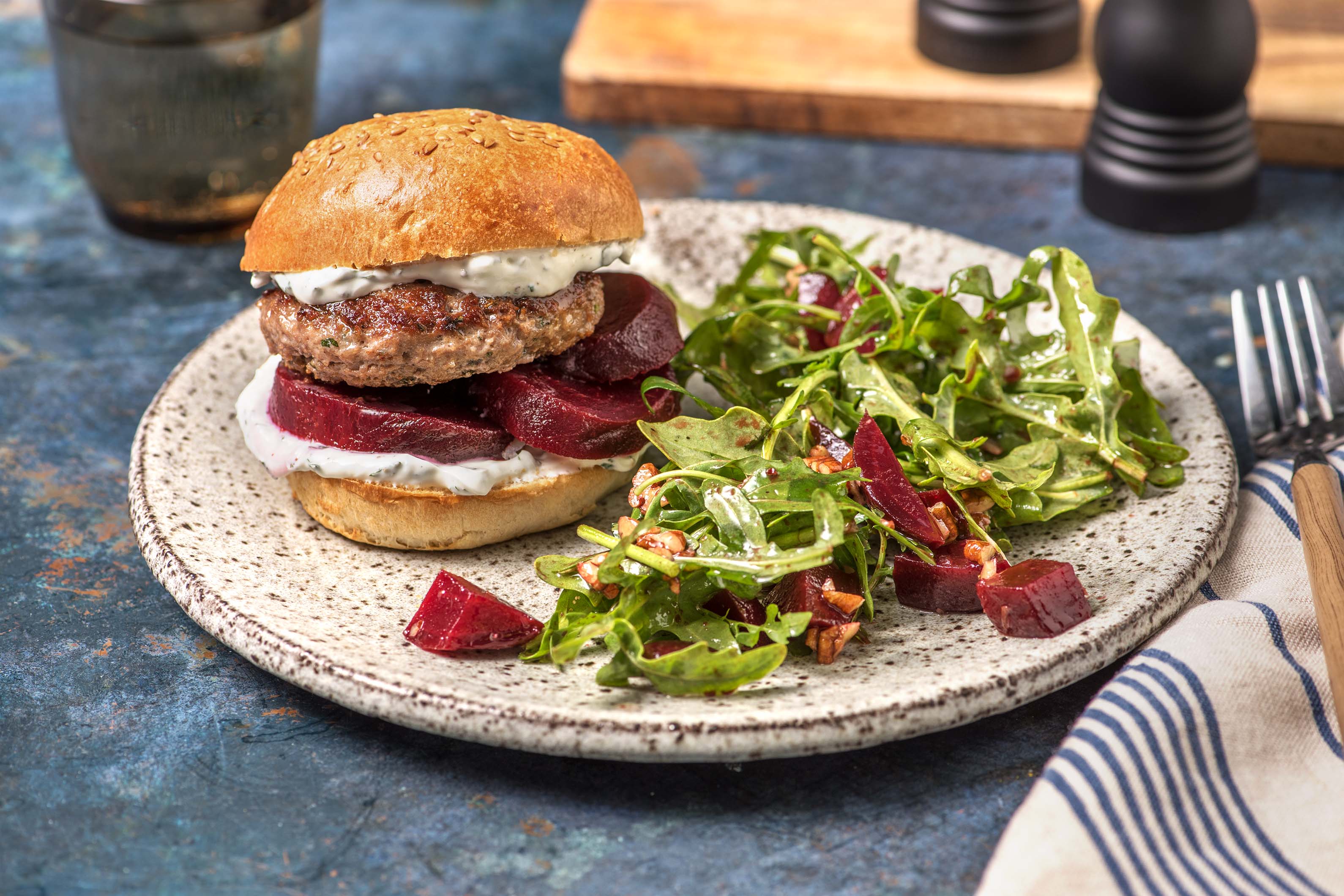 Quick Minted Lamb Burger Recipe HelloFresh