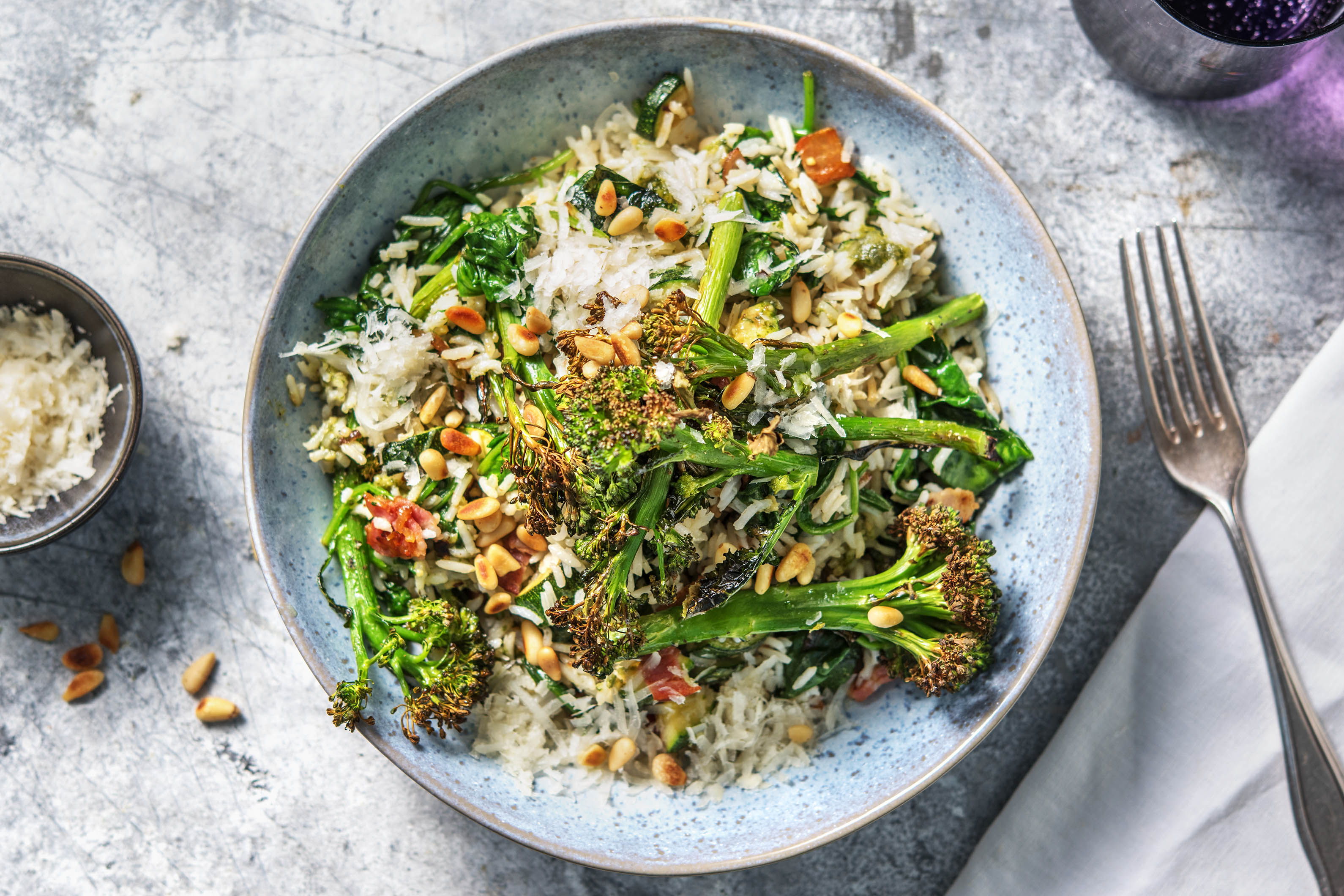 Pesto and Pancetta Rice Recipe HelloFresh