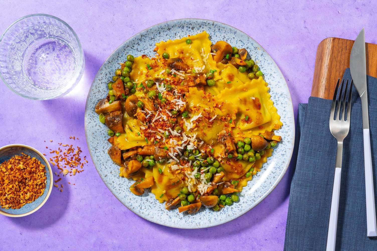 Saucy Mushroom Ravioli Recipe HelloFresh