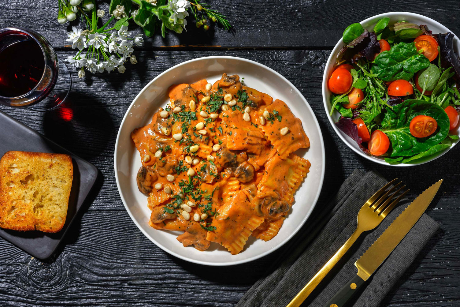 Lobster and Shrimp Ravioli in Rose Sauce Recipe HelloFresh