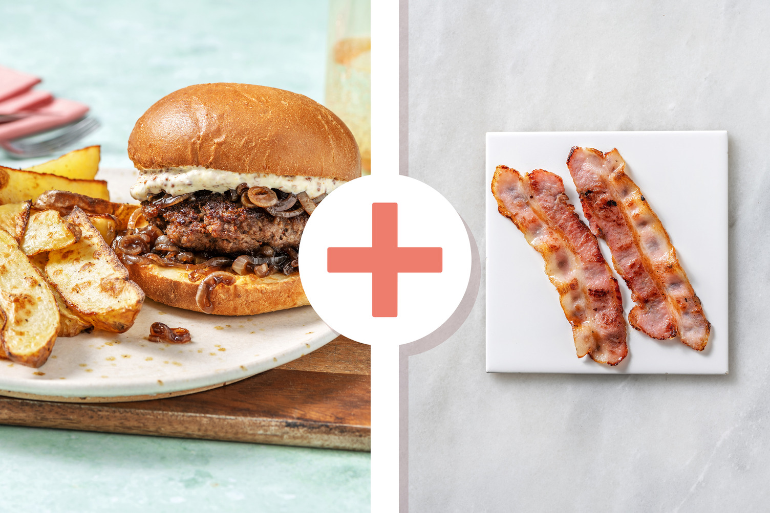 Retro Beef And Bacon Burgers Recipe Hellofresh