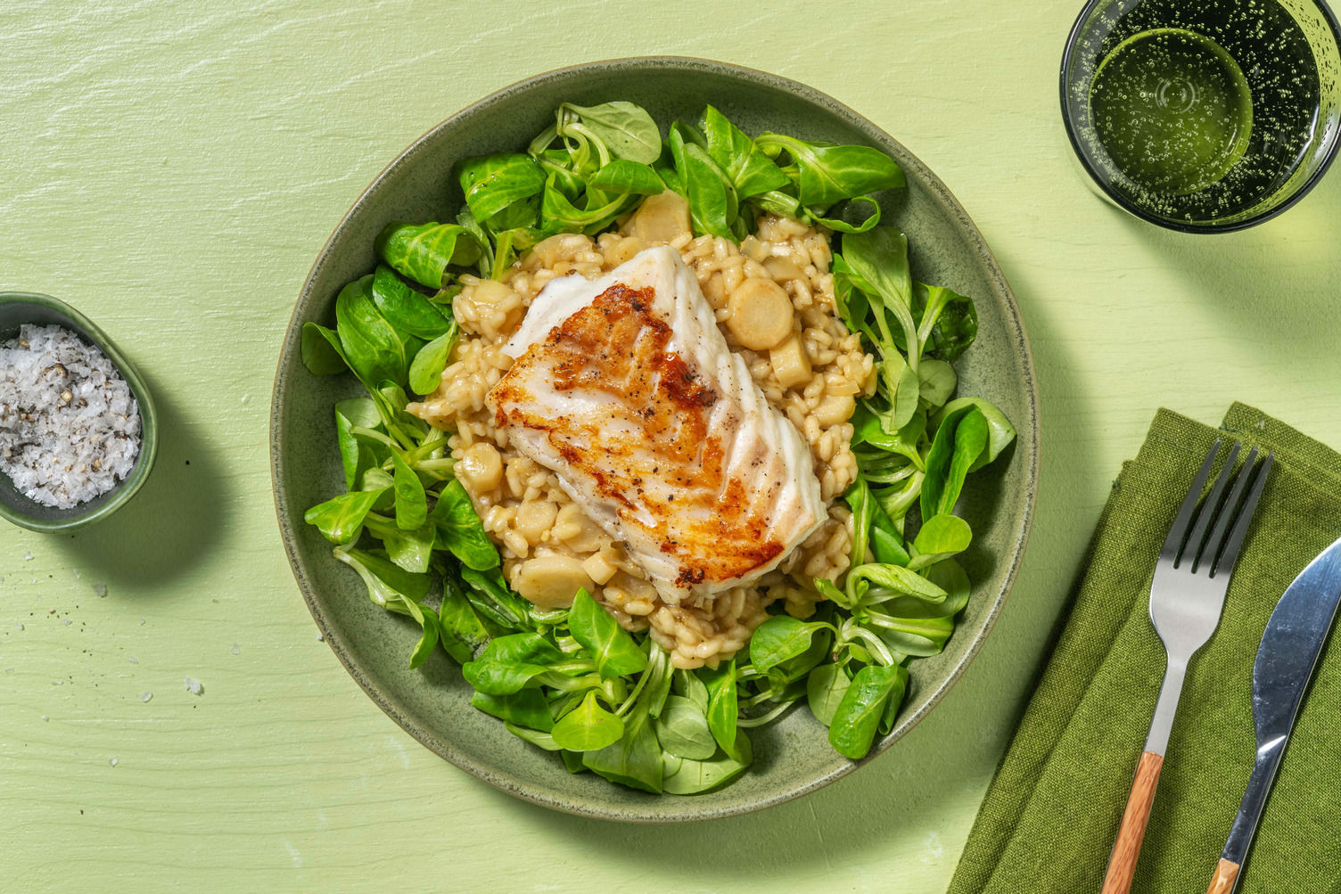 Risotto met kabeljauw en peterseliewortel Recept HelloFresh