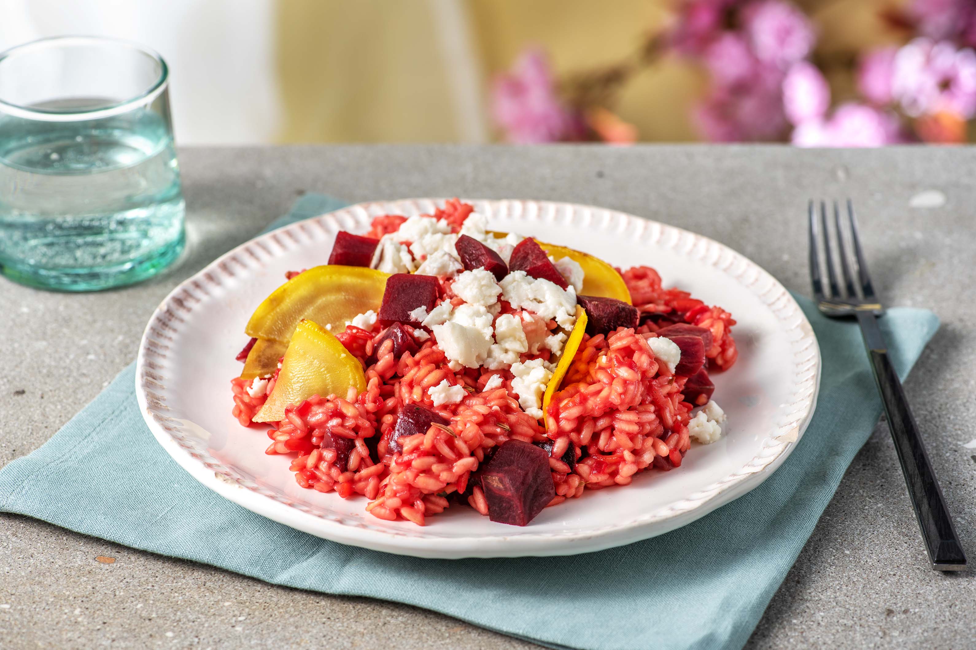 Risotto met bieten en geitenkaas Recept | HelloFresh