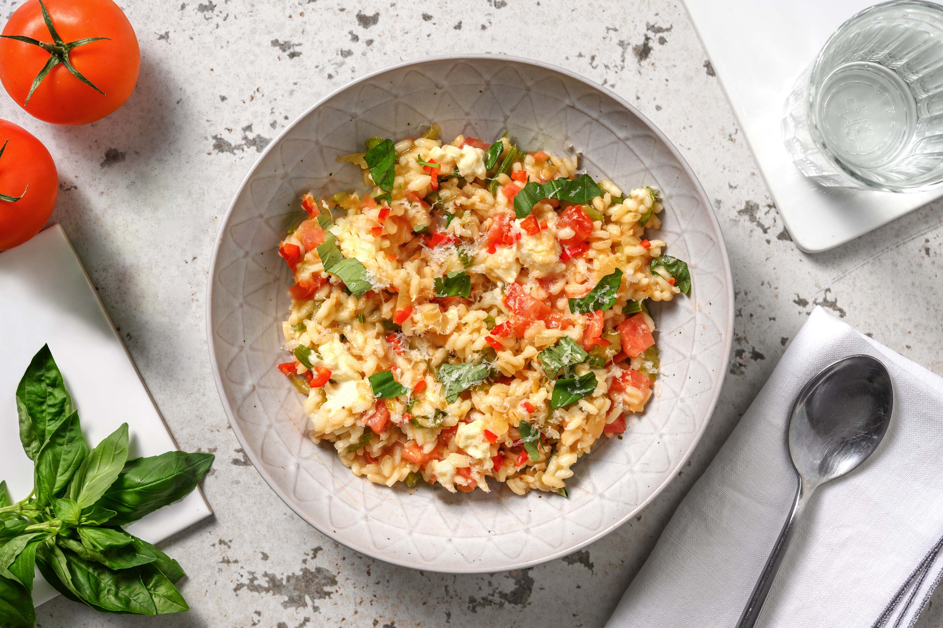 Risotto met mozzarella en rode peper Recept HelloFresh