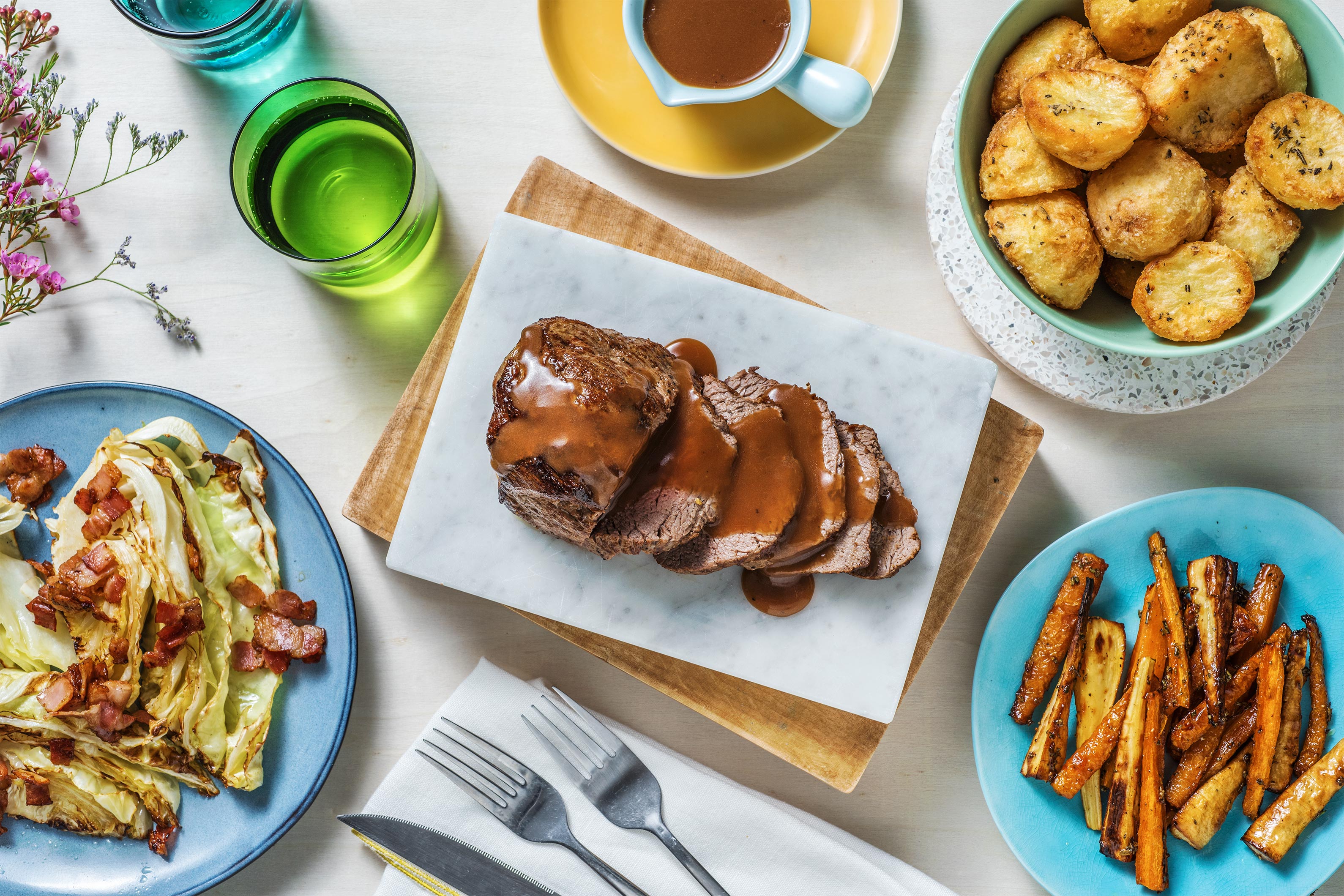 Roast Beef And Red Wine Jus Recipe Hellofresh