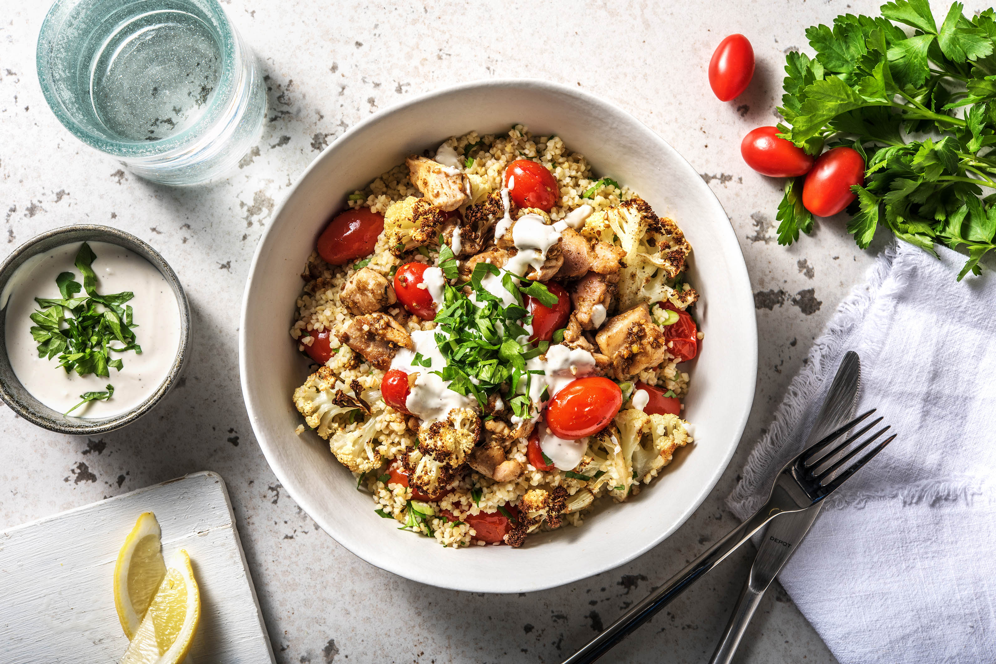 Vegetable, Bulgur And Chicken Salad Recipe | HelloFresh