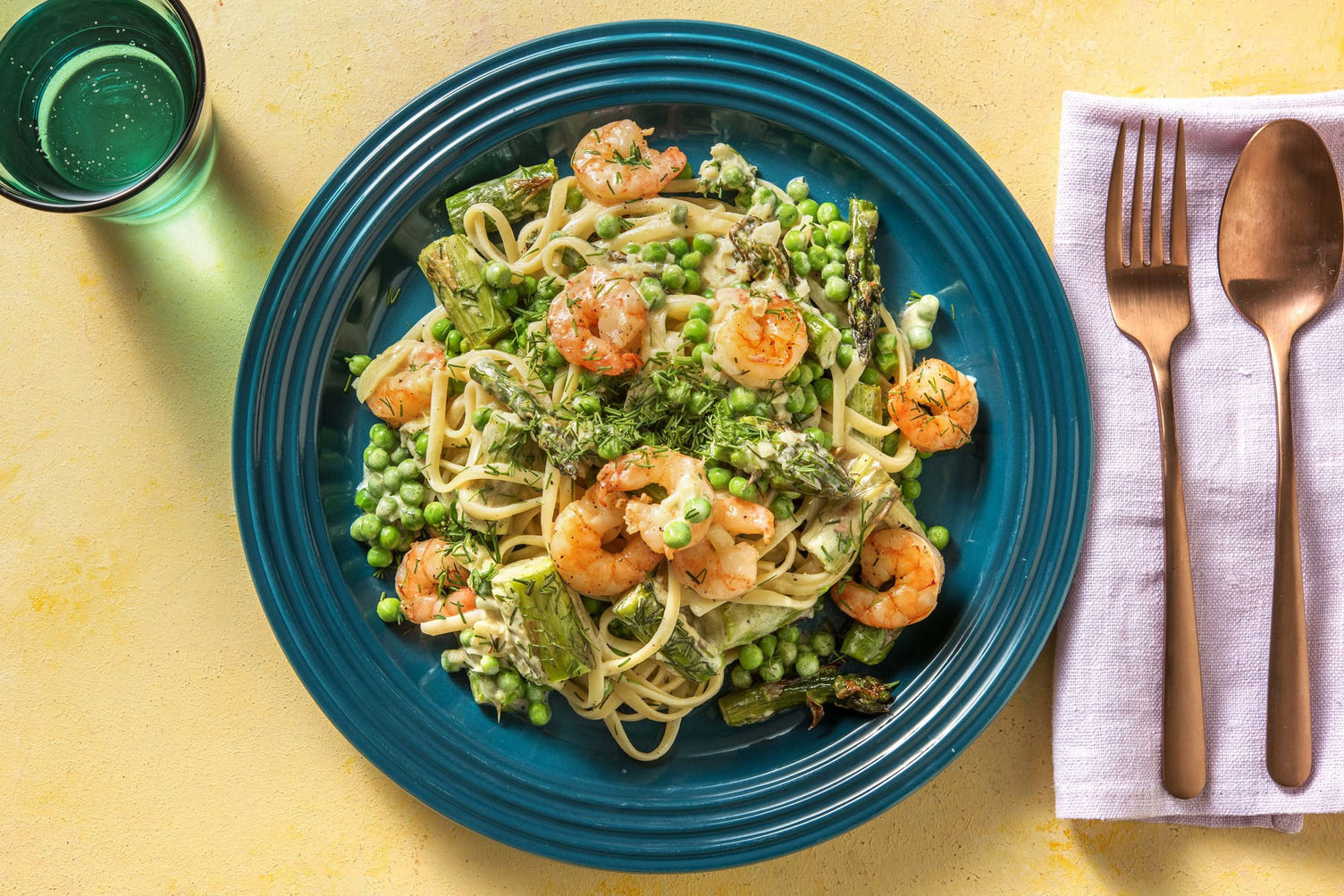 Roasted Shrimp and Asparagus Linguine Recipe HelloFresh