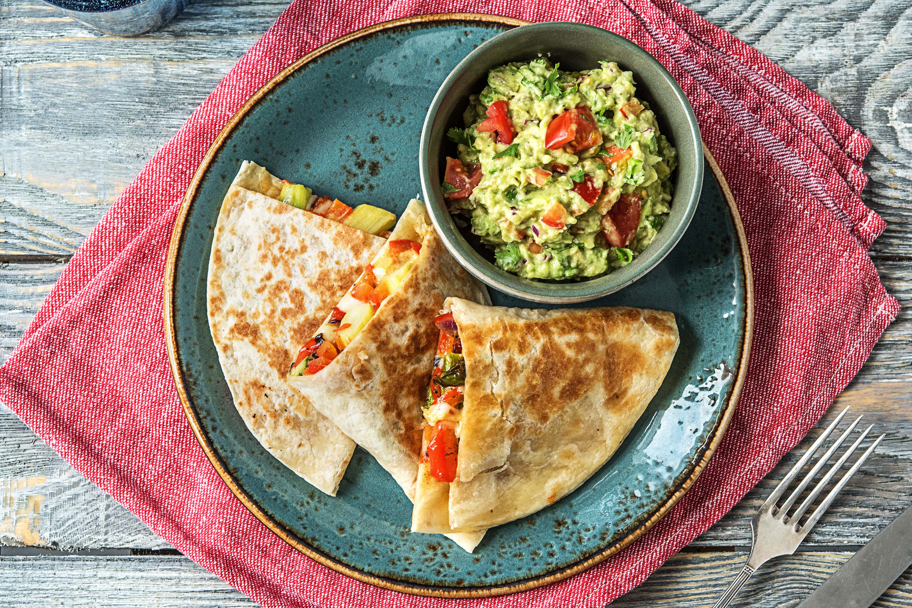 Roasted Vegetable Quesadillas Recipe HelloFresh