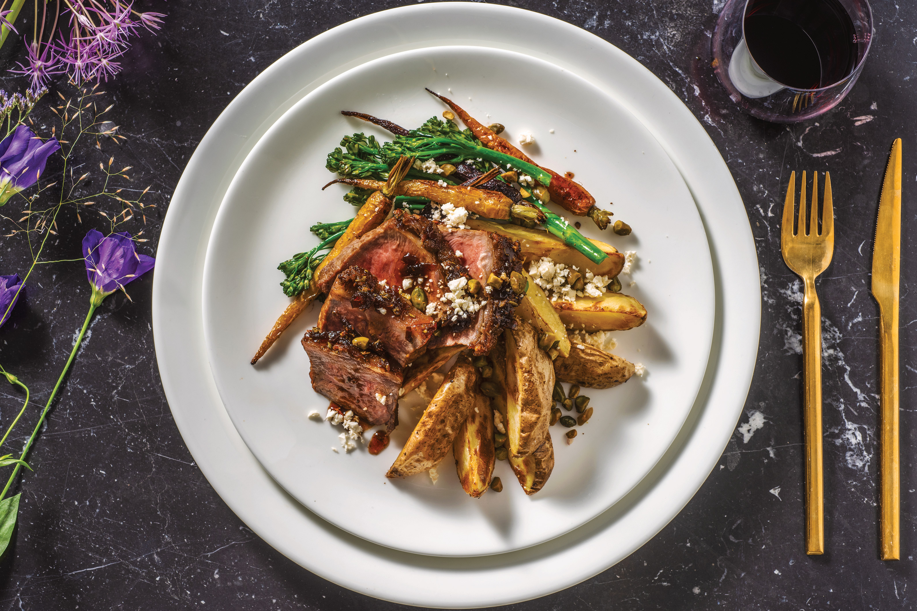 Rosemary Lamb Rump & Caramelised Onion - Cook Now! Recipe | HelloFresh