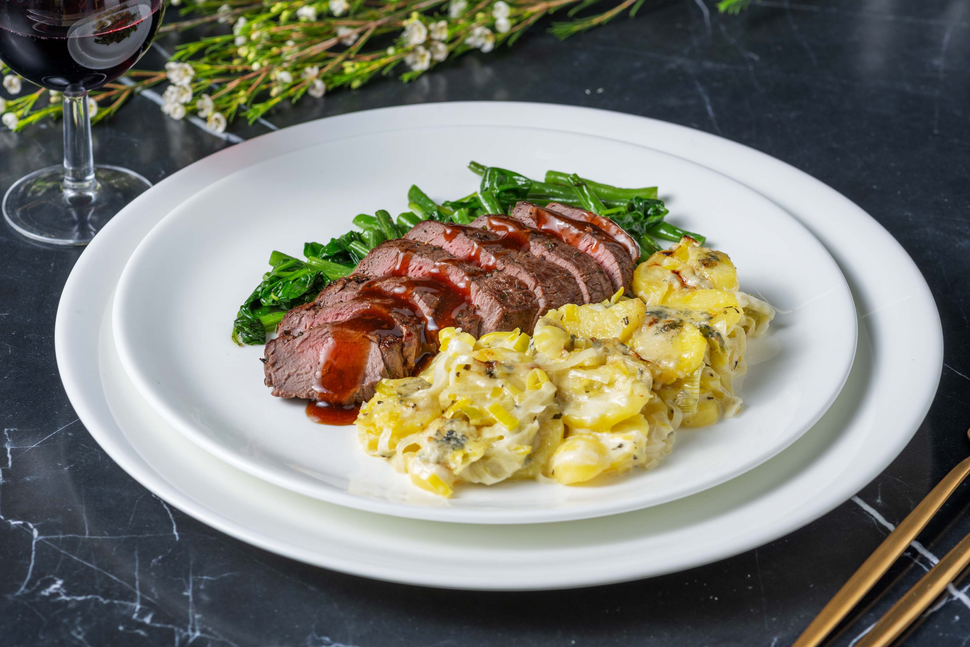 Rosemary Lamb Loin and Red Wine Jus Recipe HelloFresh