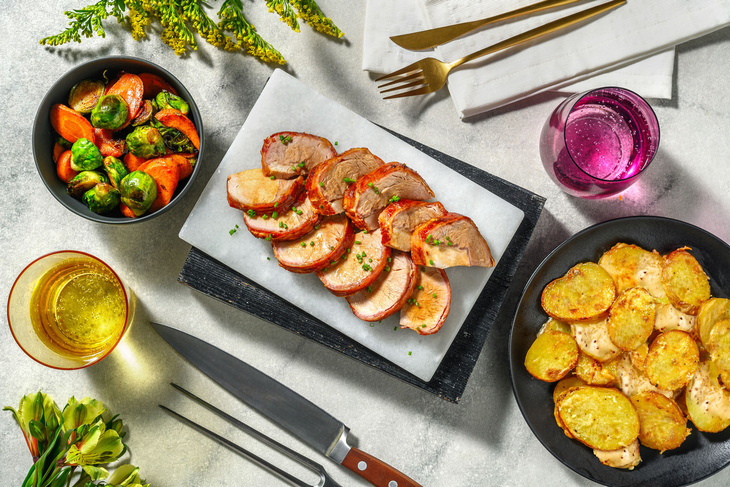 MapleMustard Glazed BaconWrapped Pork Roast Recipe HelloFresh