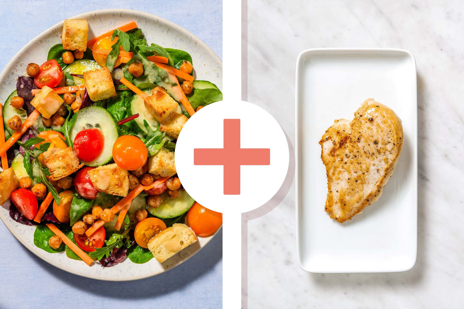 Roasted Chickpea and Chicken Breasts Salad Recipe HelloFresh