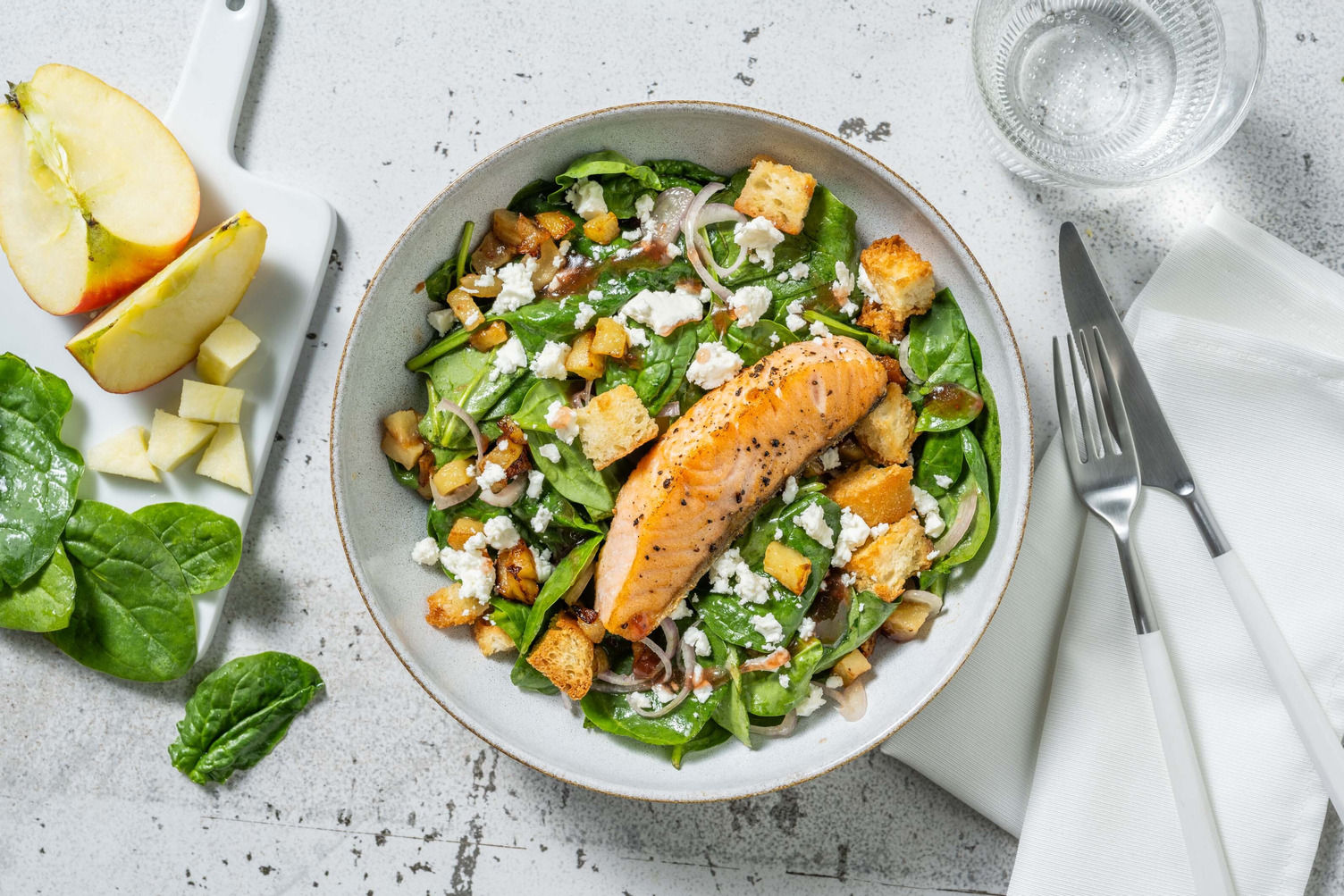 Cal Smart Apple and Salmon Salad Recipe HelloFresh