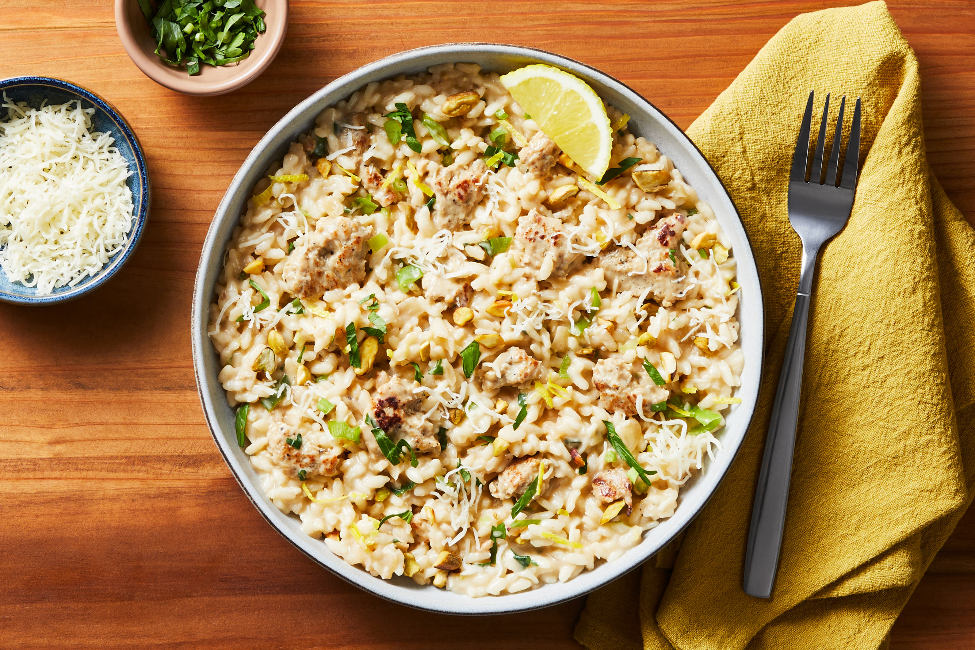 Sausage and Lemony Herb Risotto Recipe | HelloFresh