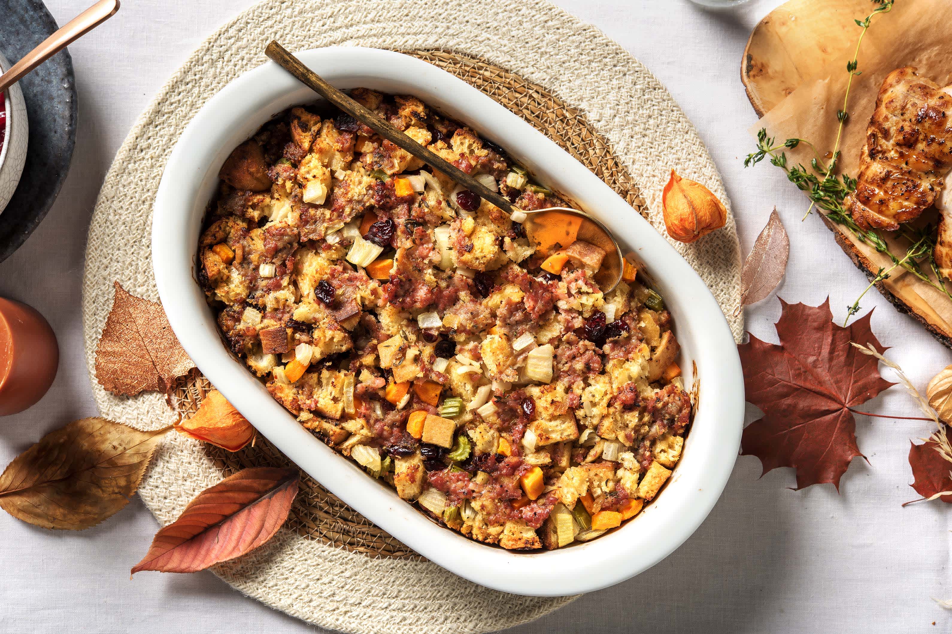 Sausage & Thyme Stuffing Recipe HelloFresh