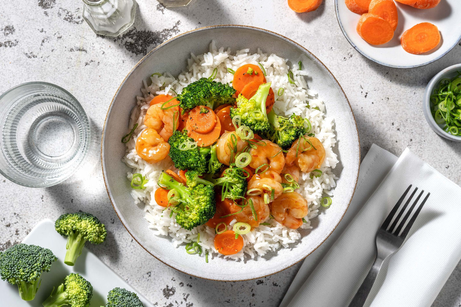 Cal Smart Spicy Honey Shrimp Recipe | HelloFresh