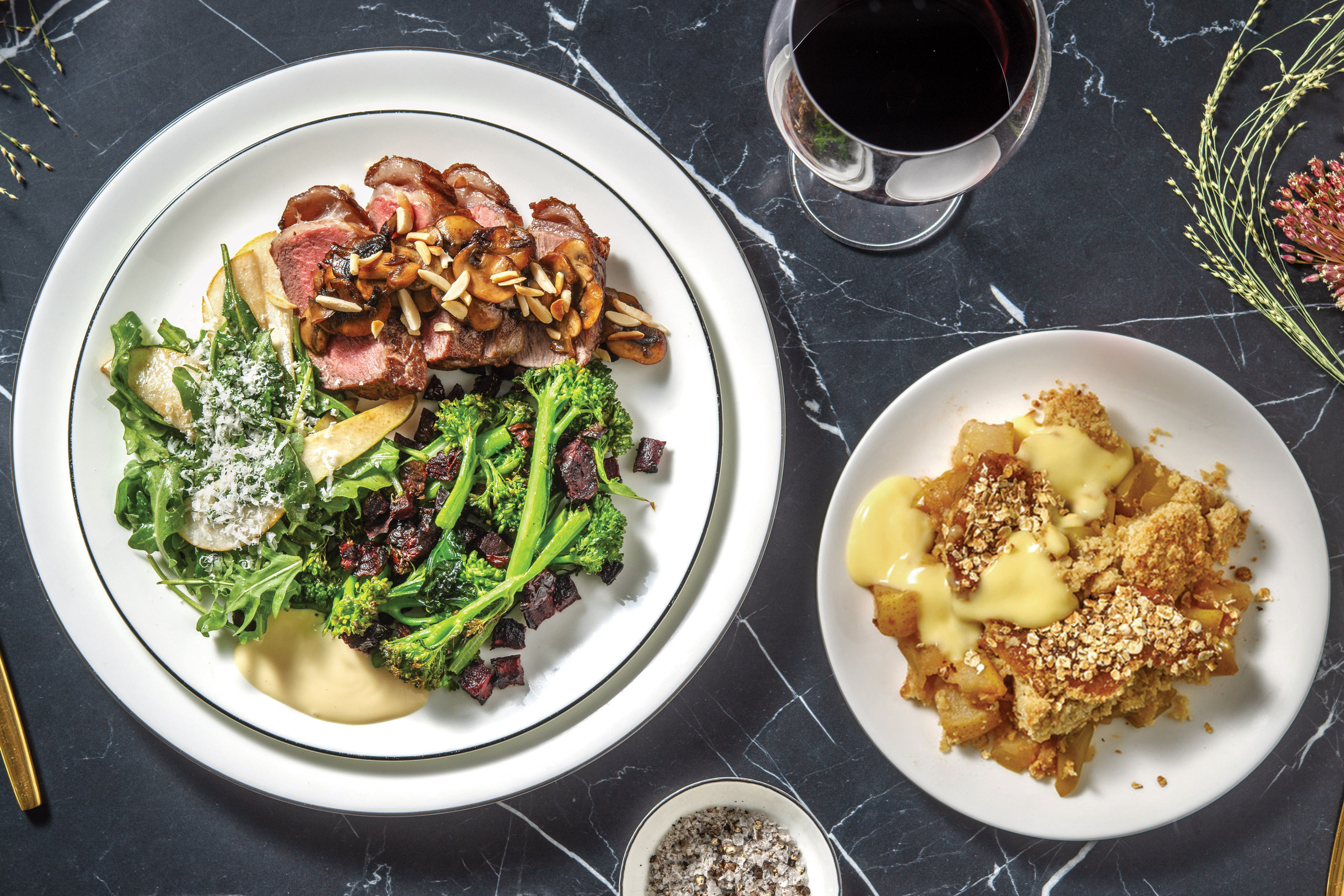 Seared Fillet Steak & Balsamic Mushrooms for Dinner Recipe HelloFresh