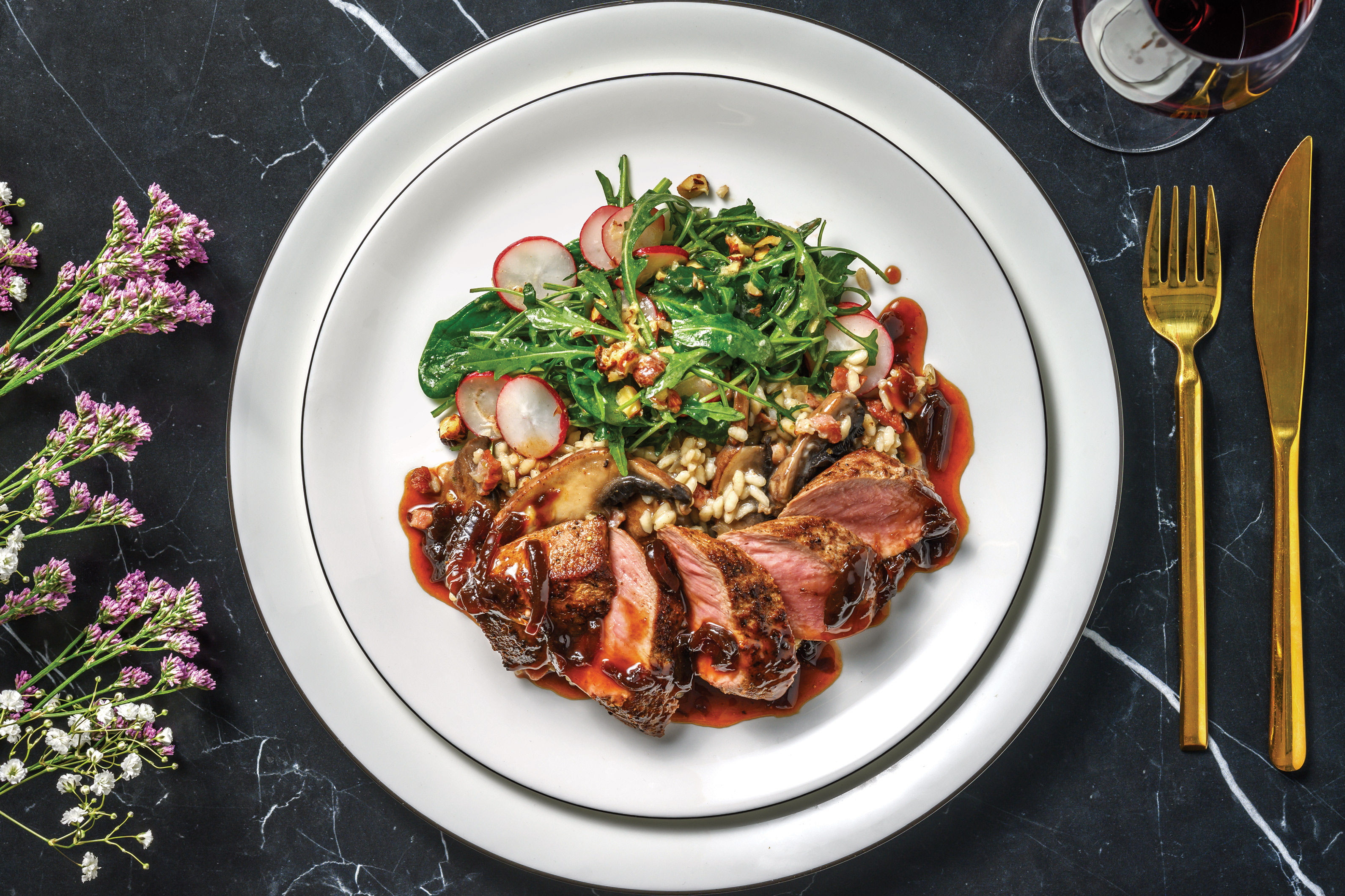 Lamb Backstrap Risotto Seared Lamb & Bacon Risotto Recipe | HelloFresh