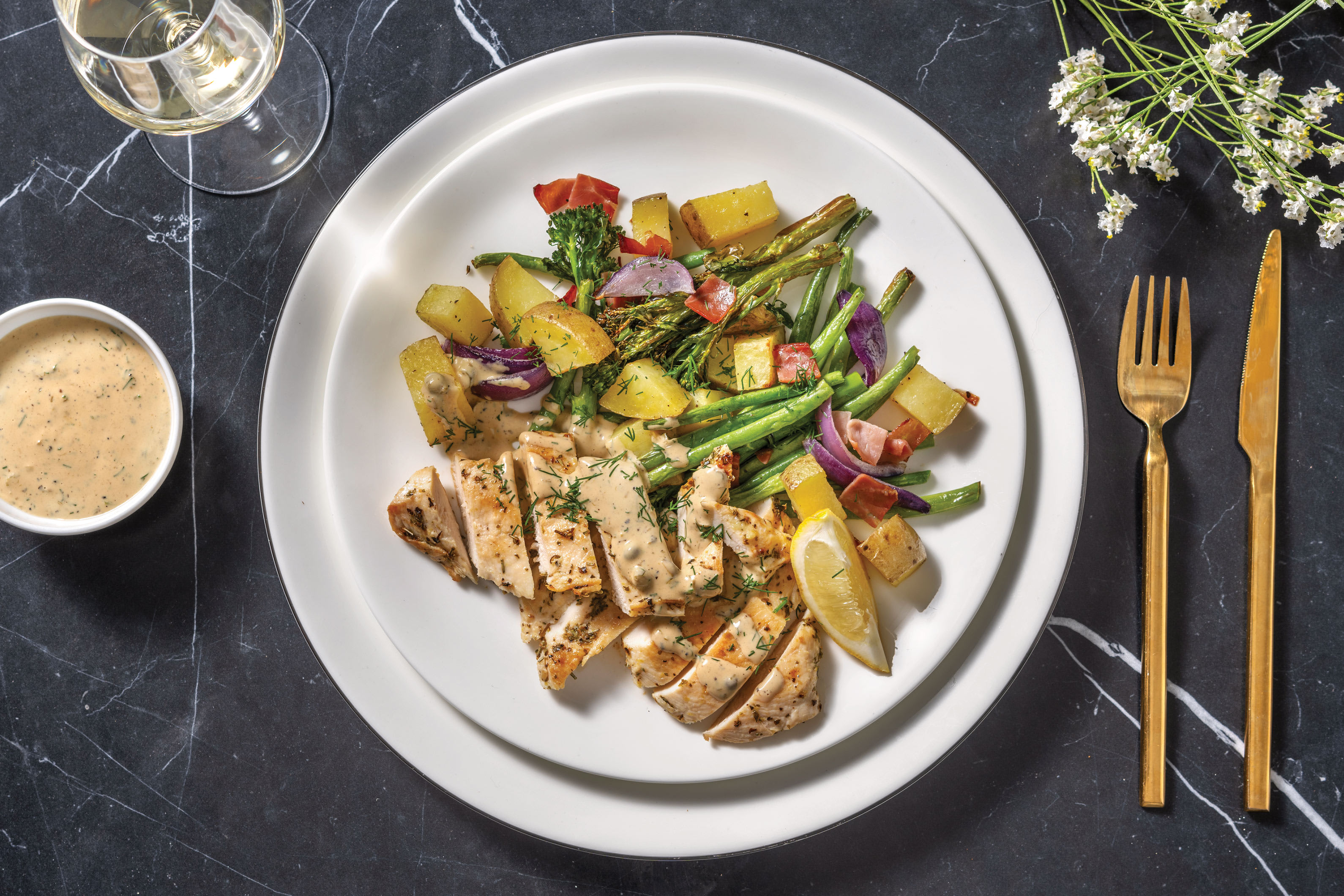 Lemon Chicken & Creamy DillCaper Sauce Recipe HelloFresh