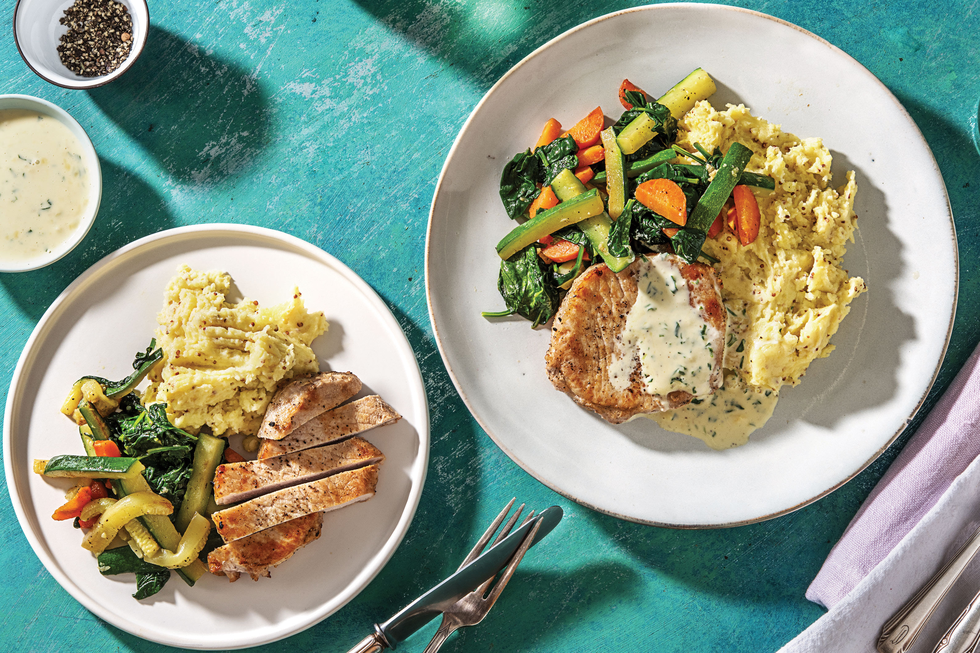 Seared Pork & Tarragon Sauce Recipe HelloFresh