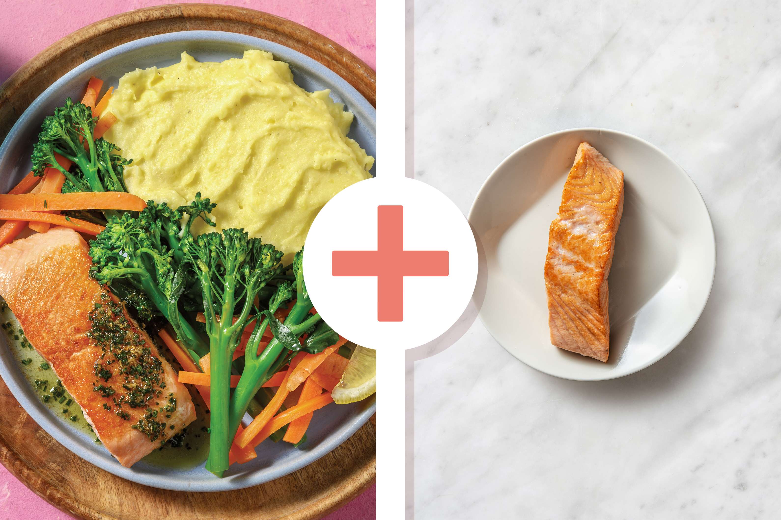 Doubled Seared Salmon & ChiveButter Sauce Recipe HelloFresh