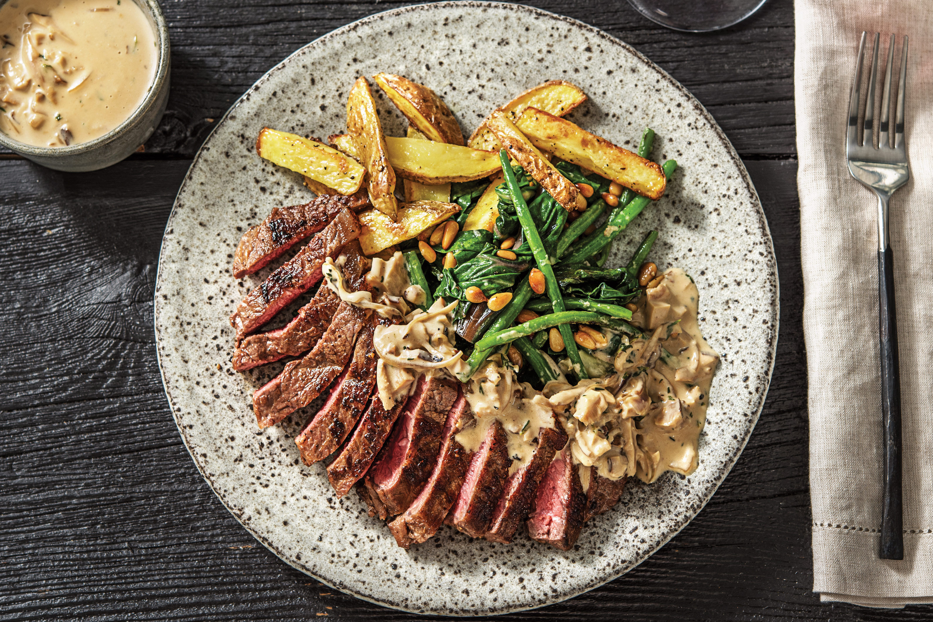 Sirloin Steak & Porcini Mushroom Sauce Recipe HelloFresh