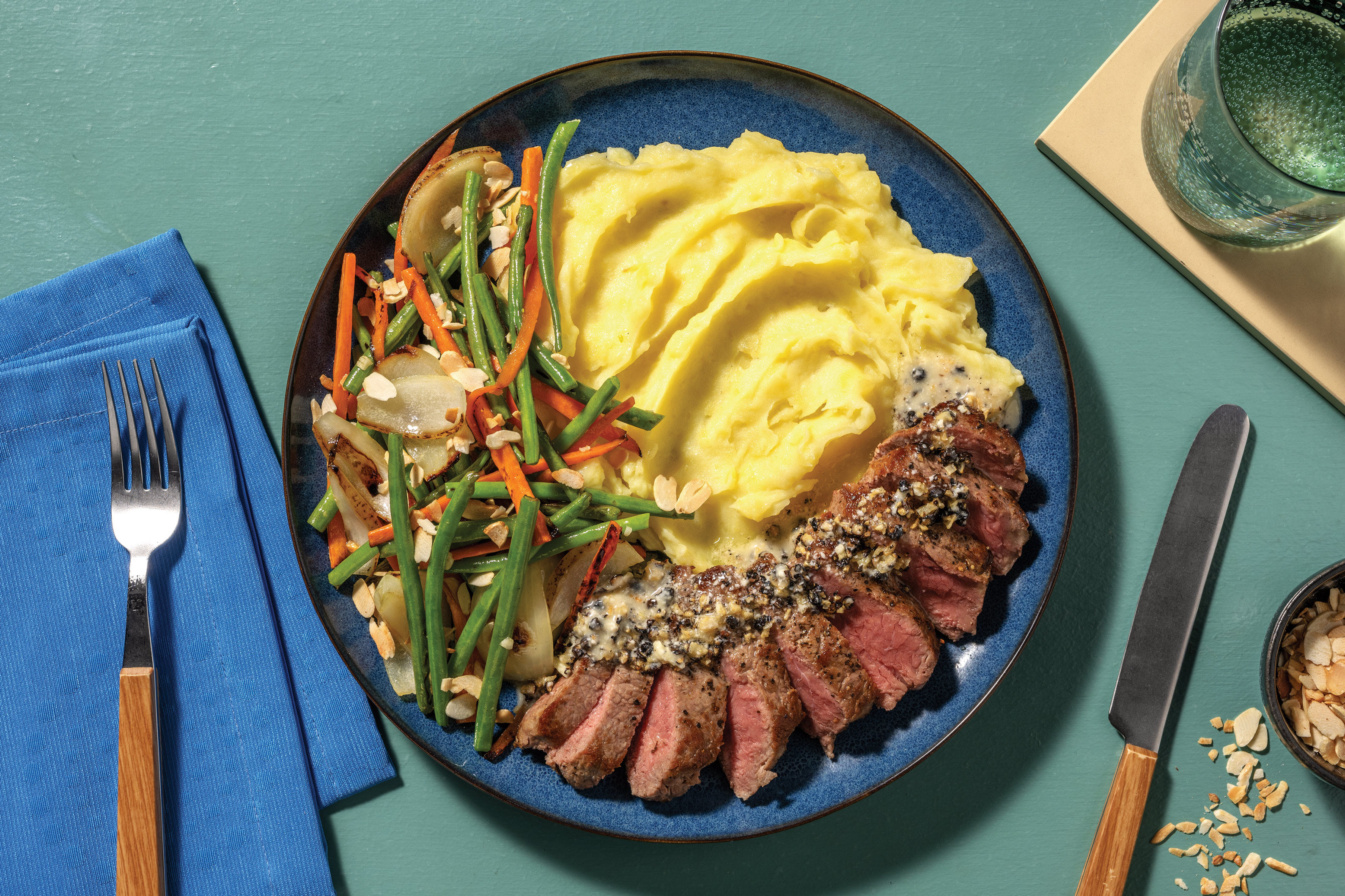 Beef Rump & GarlicPeppercorn Butter Recipe HelloFresh