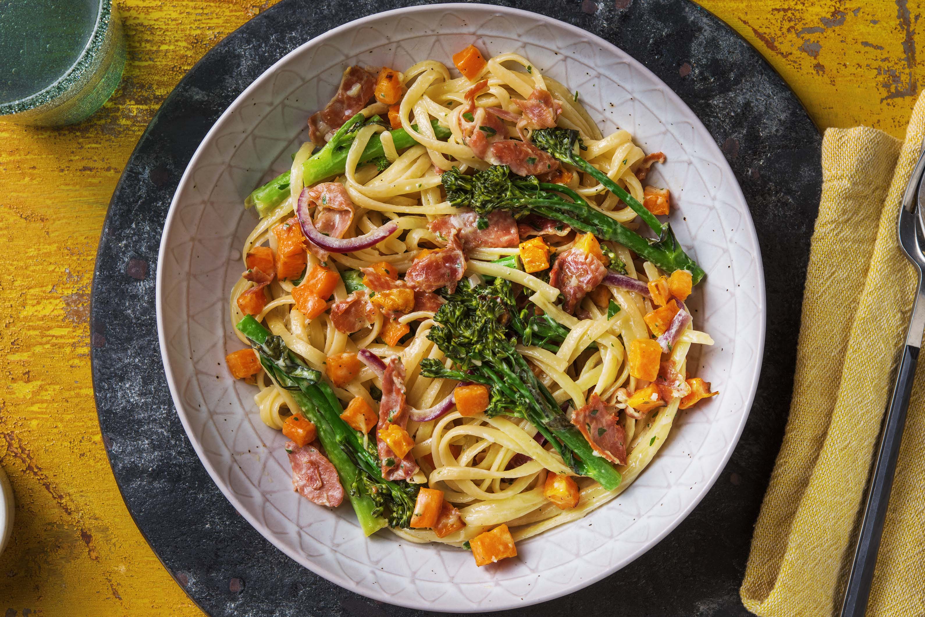 Ham and Butternut Squash Linguine Recipe HelloFresh