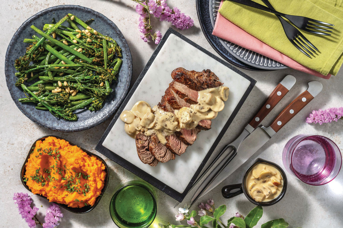 Sirloin Tip & Creamy Mushroom Sauce Recipe | HelloFresh