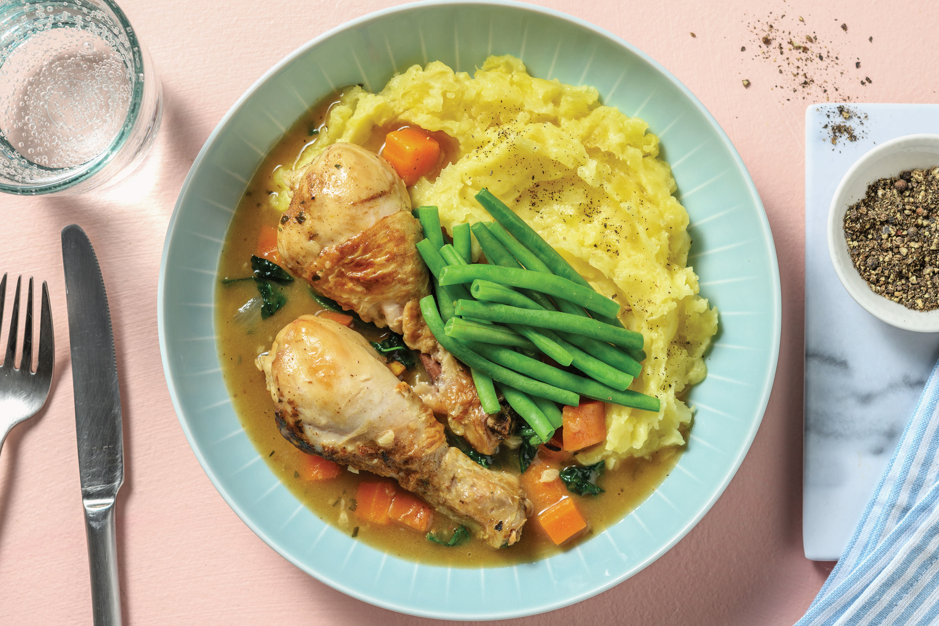 SlowCooked Herby Chicken Drumsticks Recipe HelloFresh