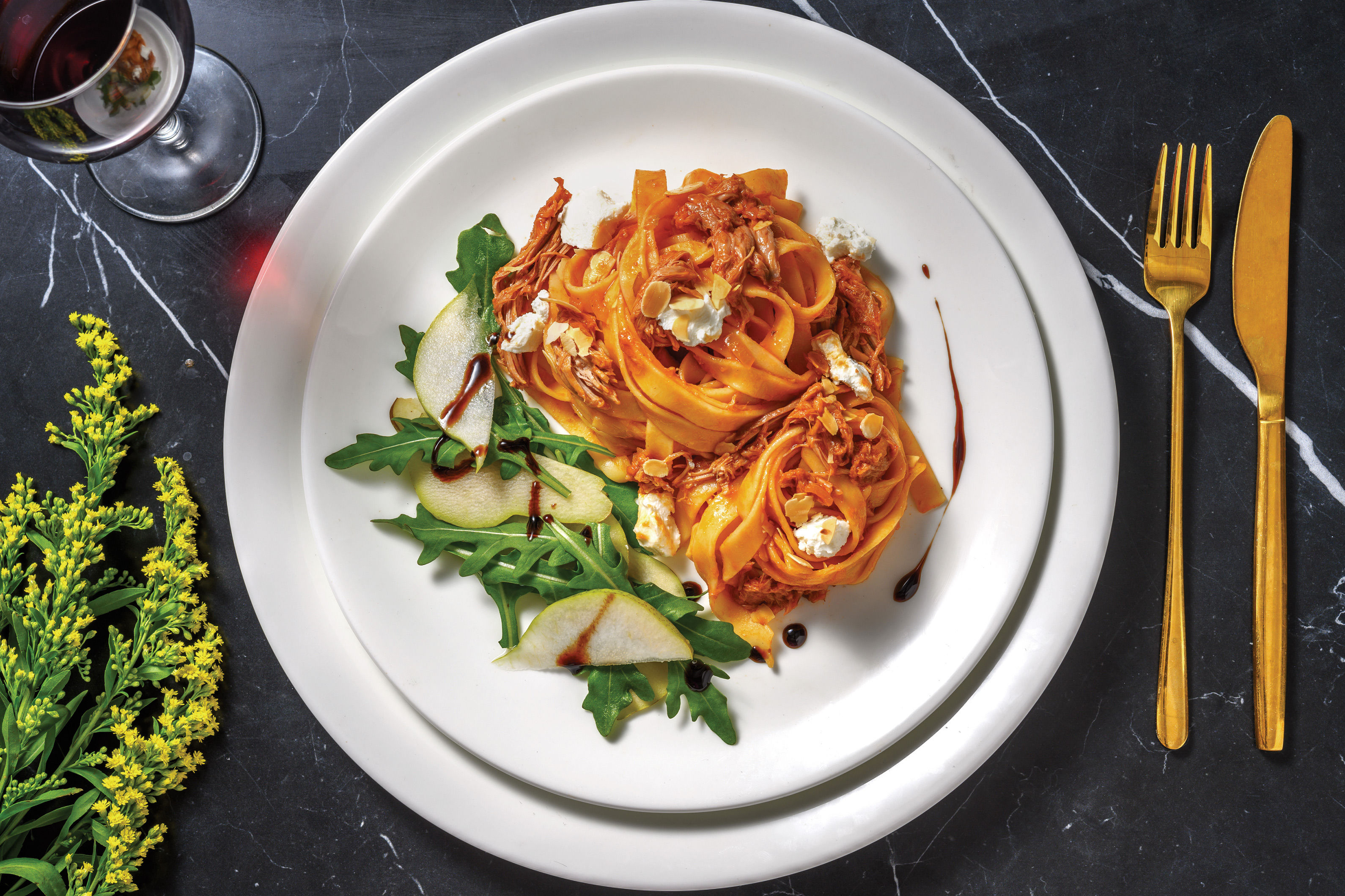 SlowCooked Lamb Ragu & Fettuccine Recipe HelloFresh