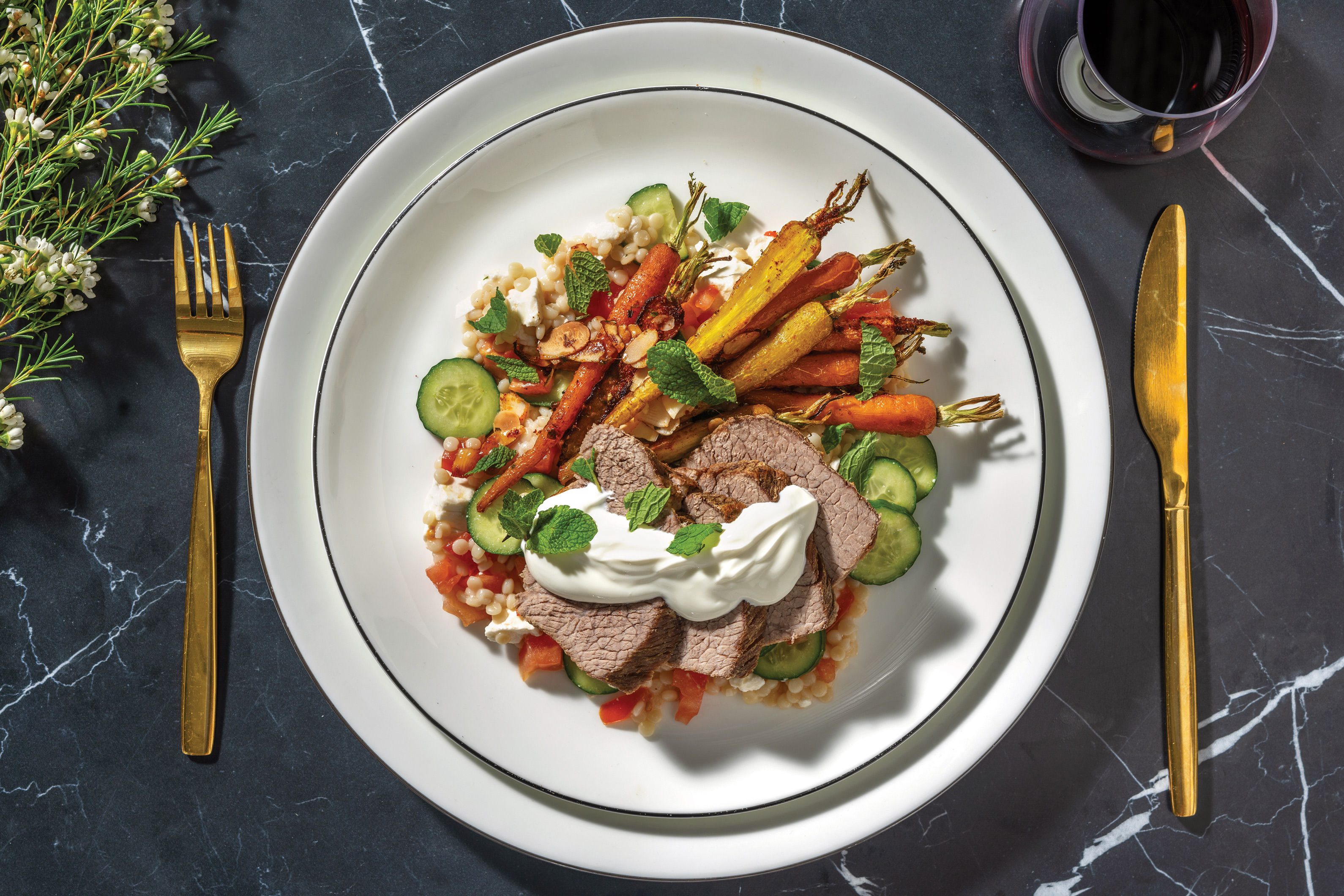 SlowCooked Lamb Shoulder & Feta Couscous Recipe HelloFresh
