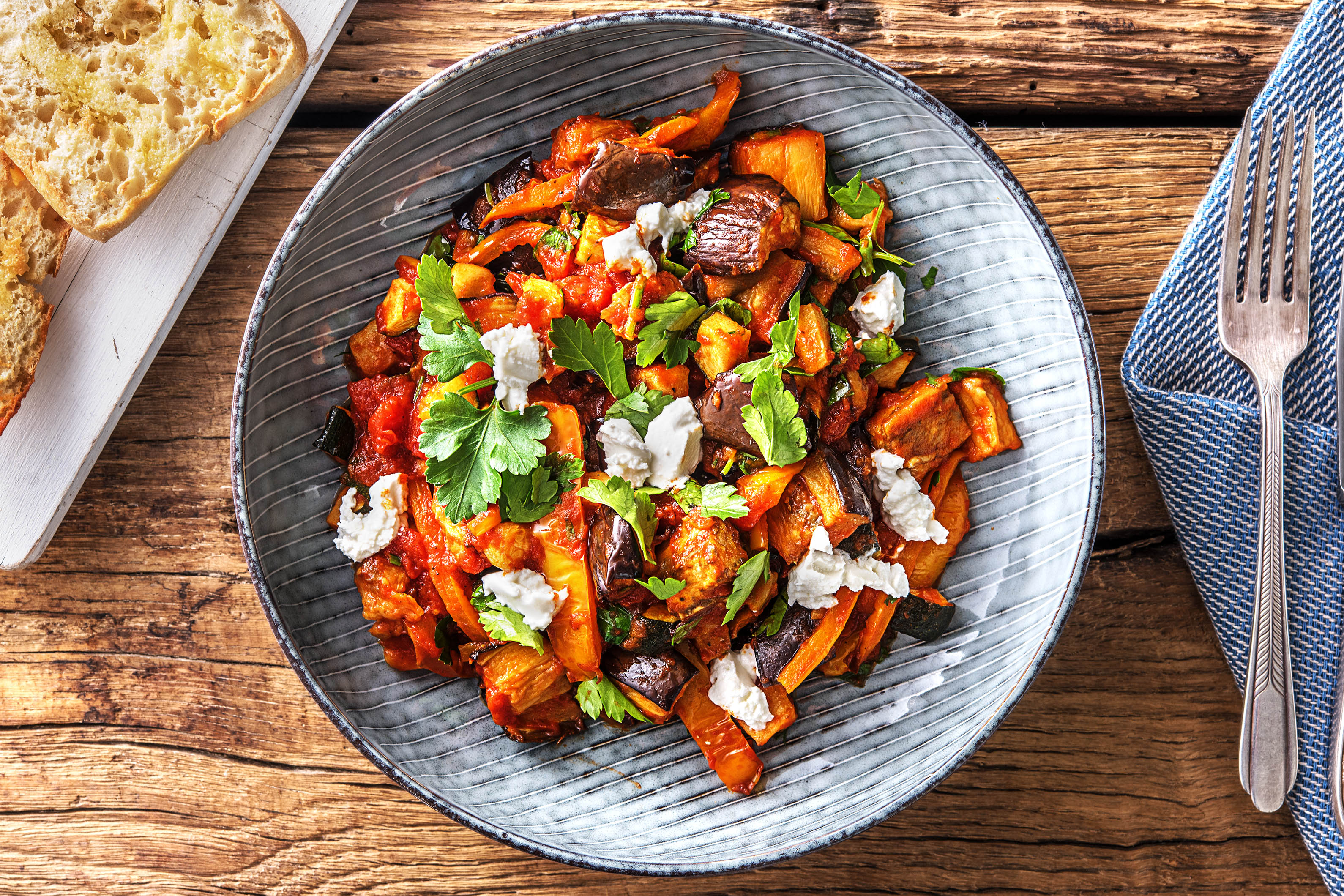 Ratatouille with Goats Cheese Recipe HelloFresh