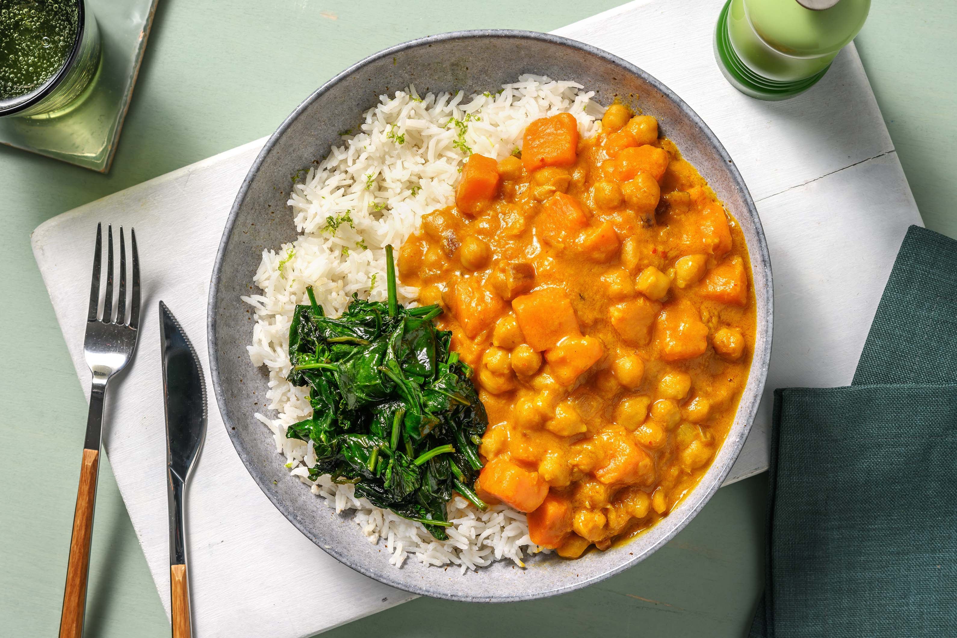 South East Asian Inspired Chickpea Curry Recipe Hellofresh