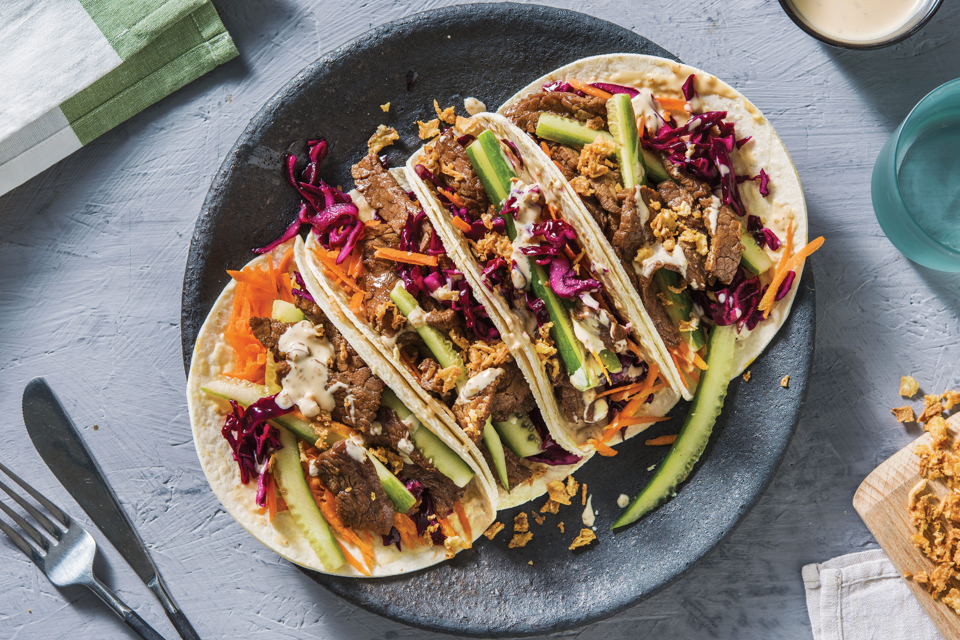 Speedy Asian Beef Tacos Recipe | HelloFresh