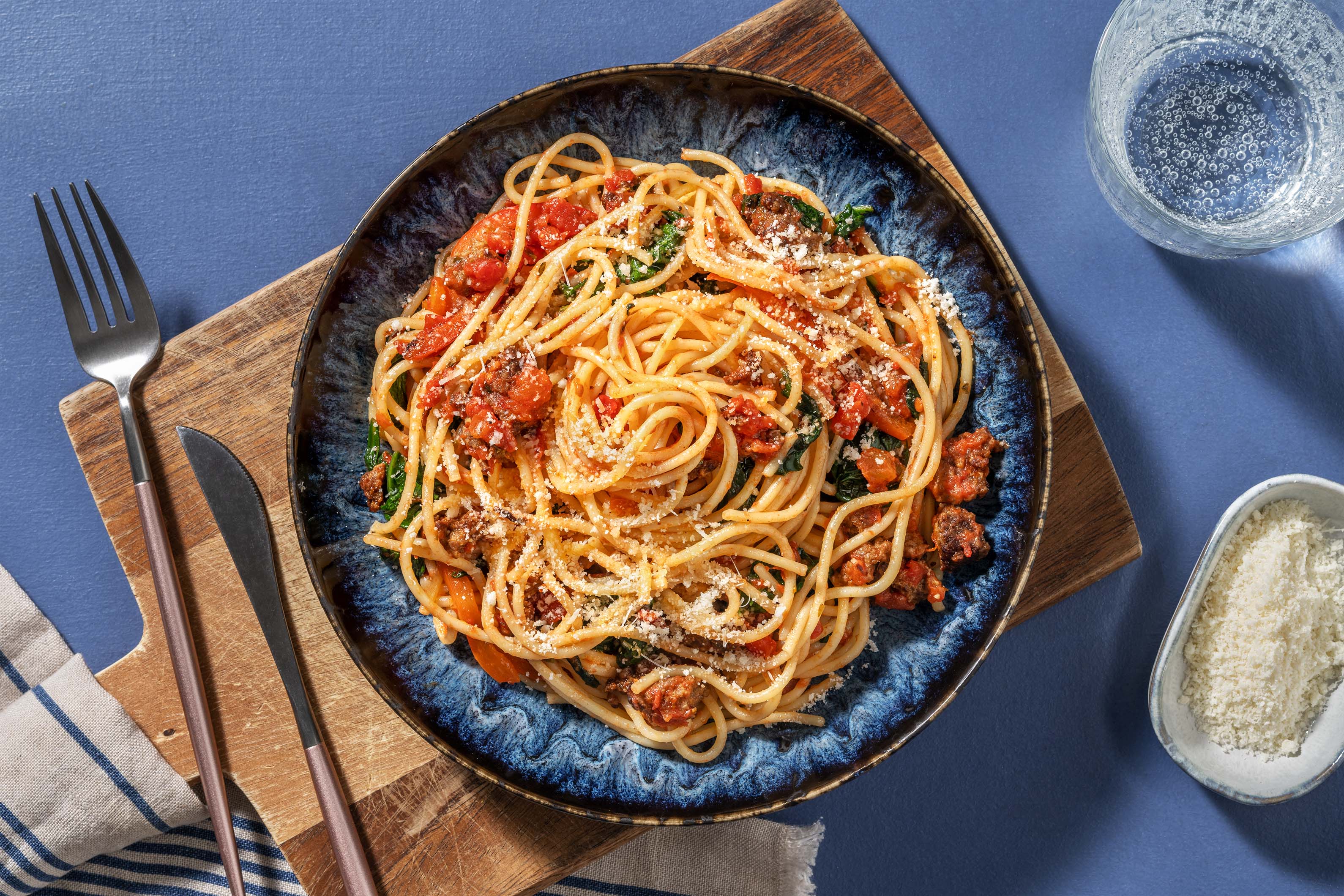 Speedy Lamb and Pepper Spag Bol Recipe | HelloFresh