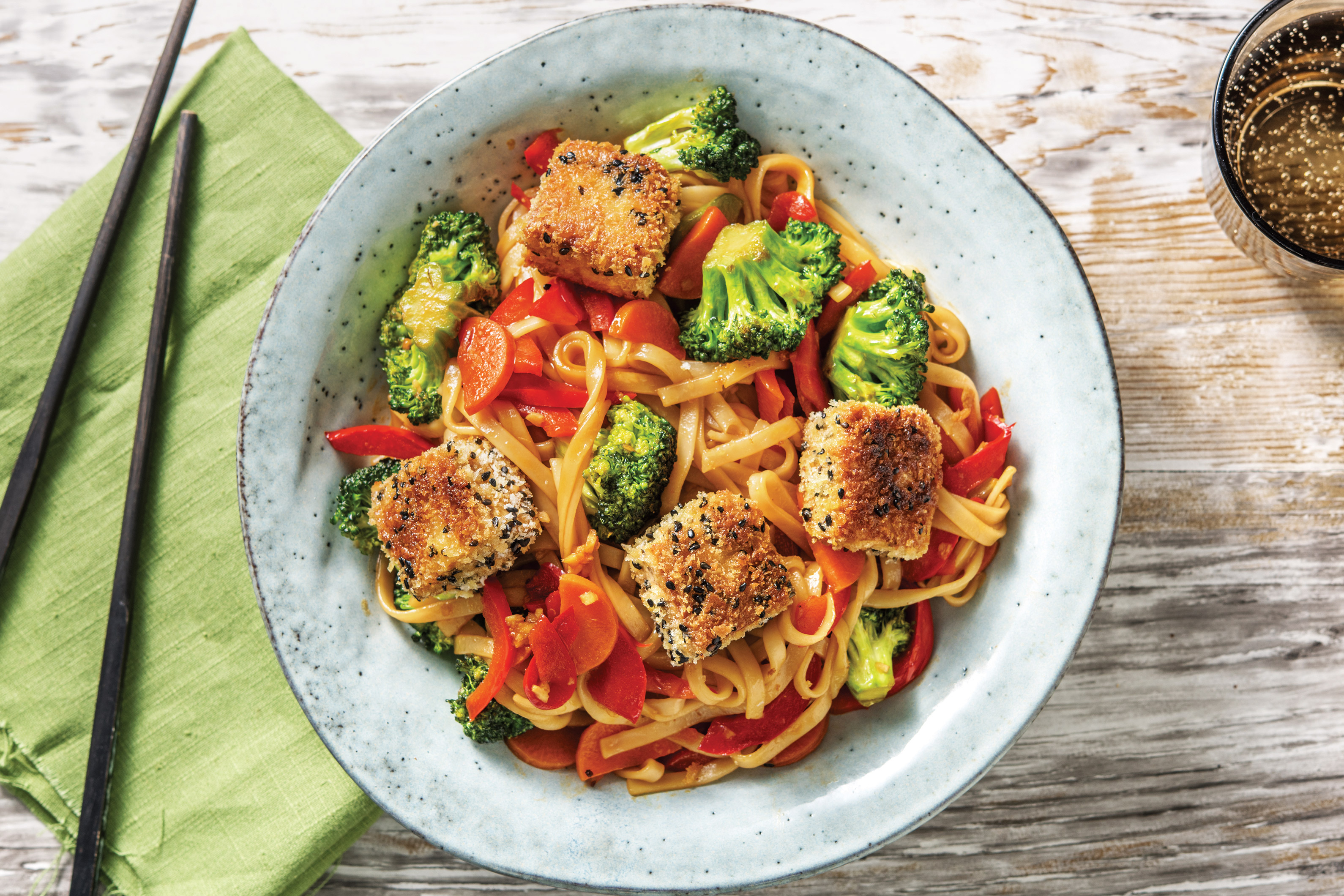 Katsu-Style Tofu with Udon Noodles Recipe | HelloFresh