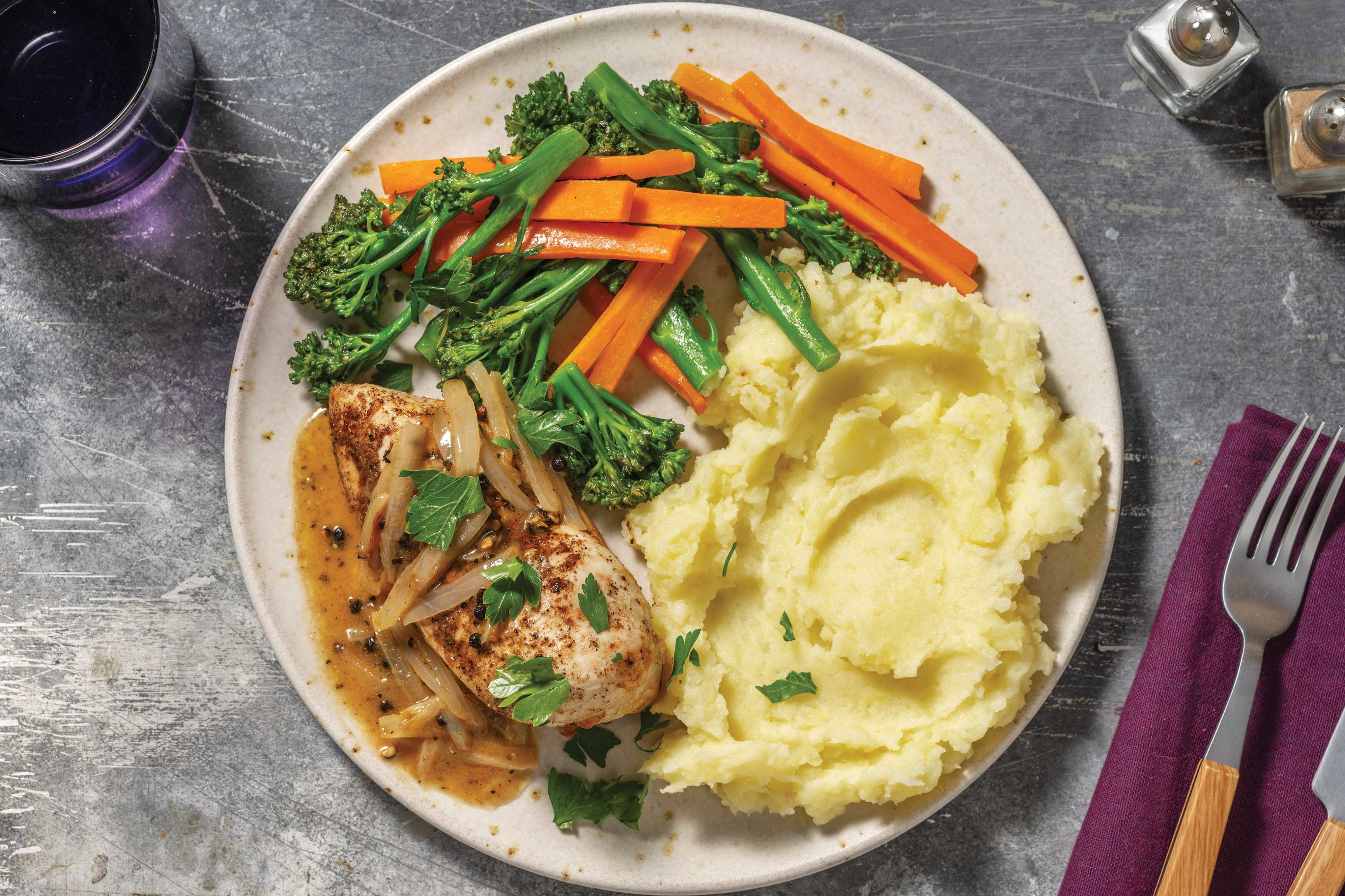 Spiced Chicken & Onion Gravy Recipe HelloFresh