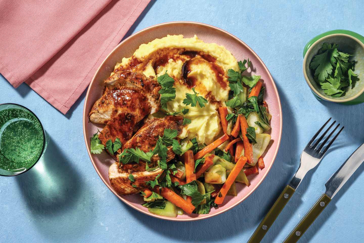 Spiced Chicken & Red Wine Jus Recipe HelloFresh