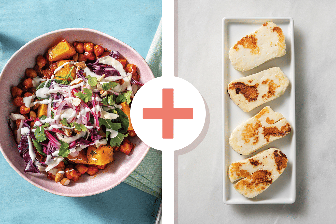Spiced Chickpea & Haloumi Buddha Bowl Recipe HelloFresh
